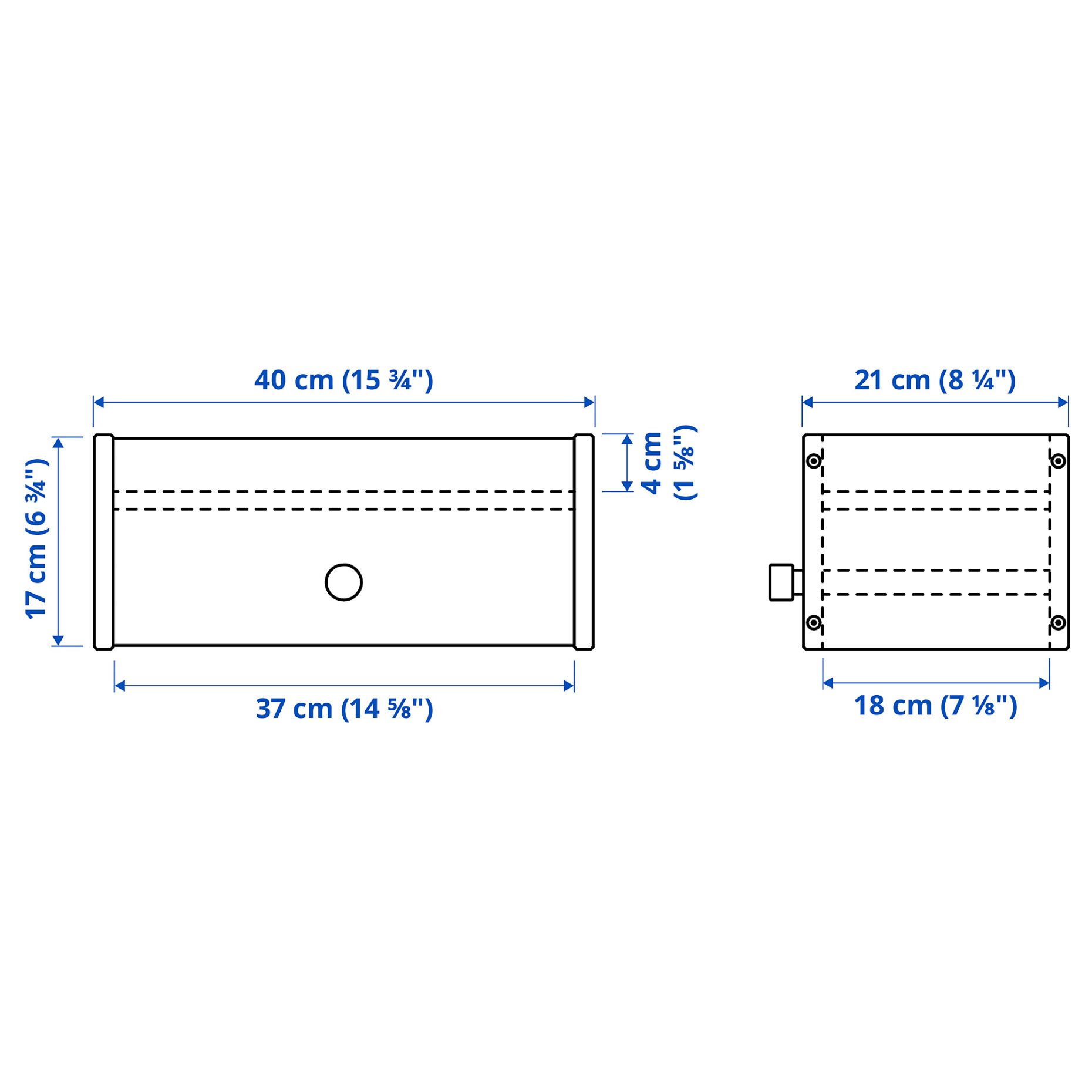 RAGGBERG, coat rack with shelf, 40x21x17 cm, 006.111.28