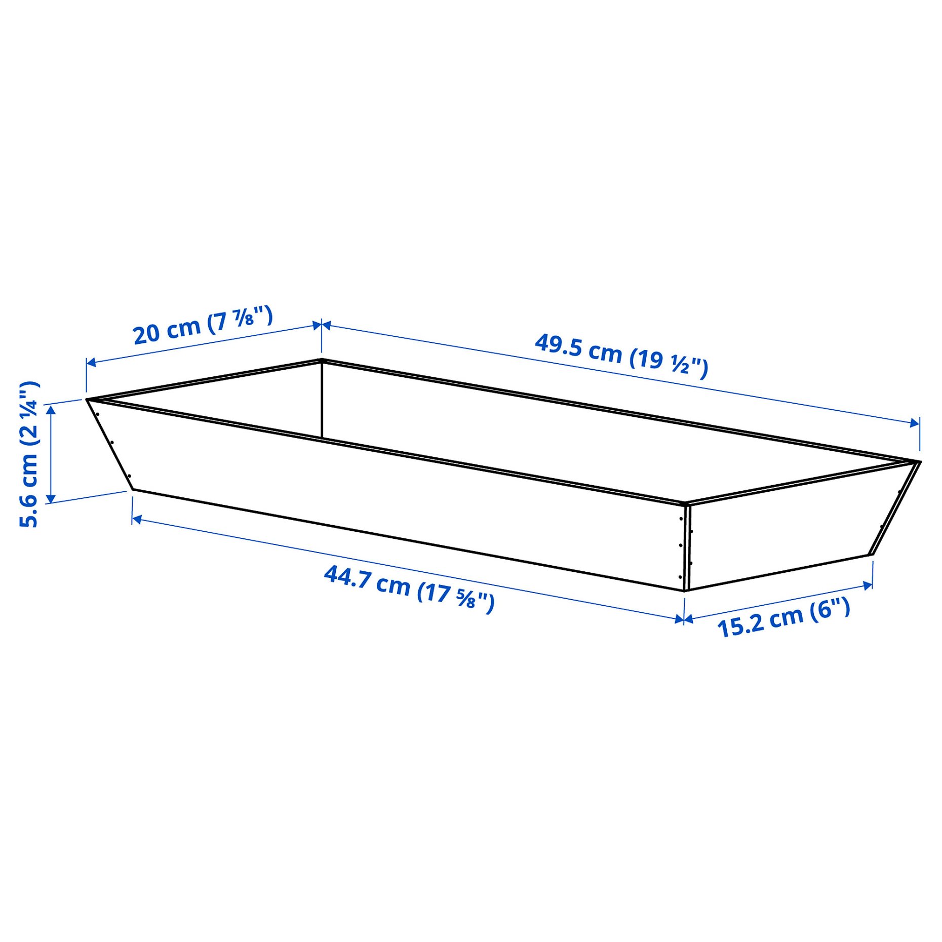 UPPDATERA, θήκη εργαλείων κουζίνας, 20x50 cm, 006.181.01