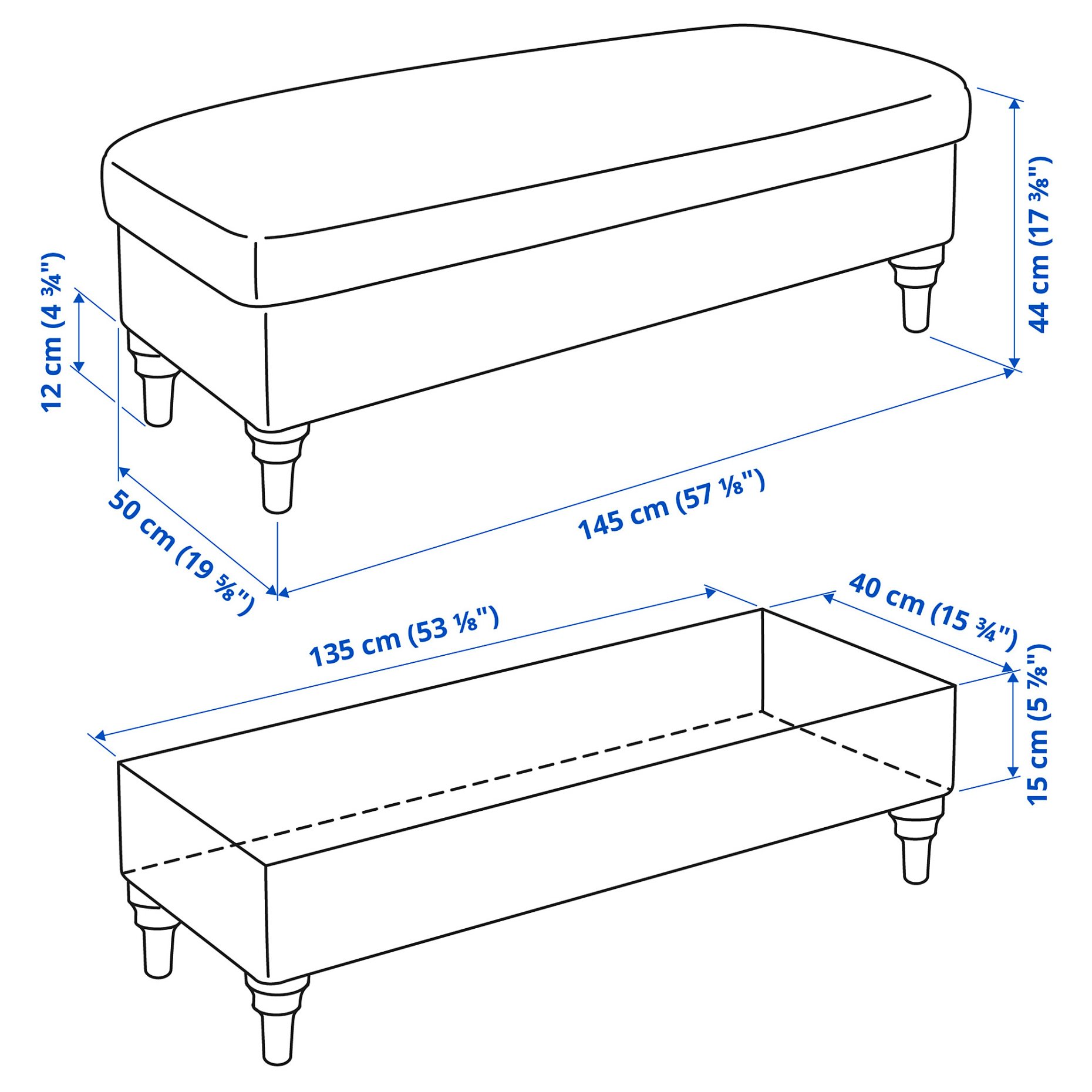 ESSEBODA, bench with storage, 094.433.81