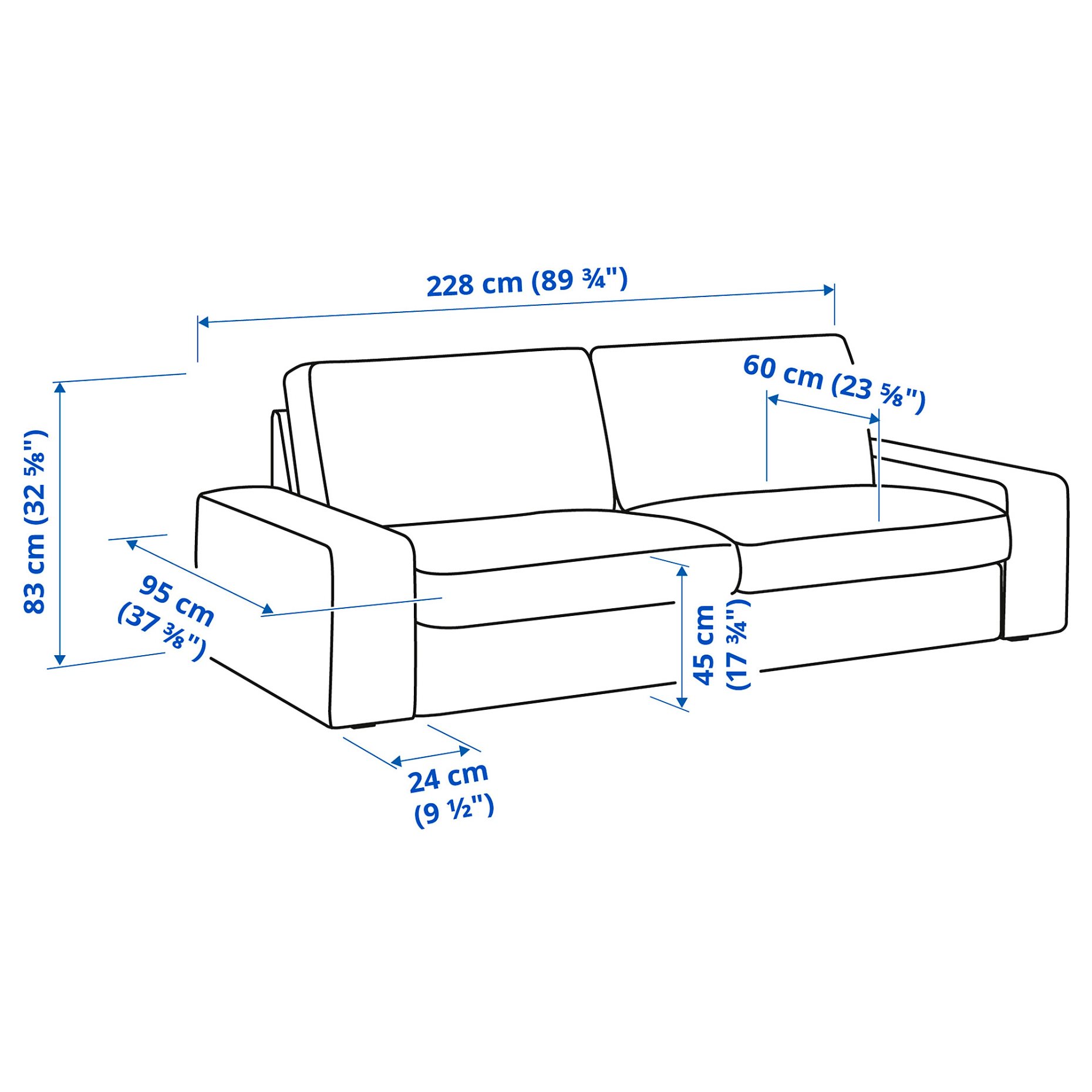 KIVIK, 3-seat sofa, 094.828.29