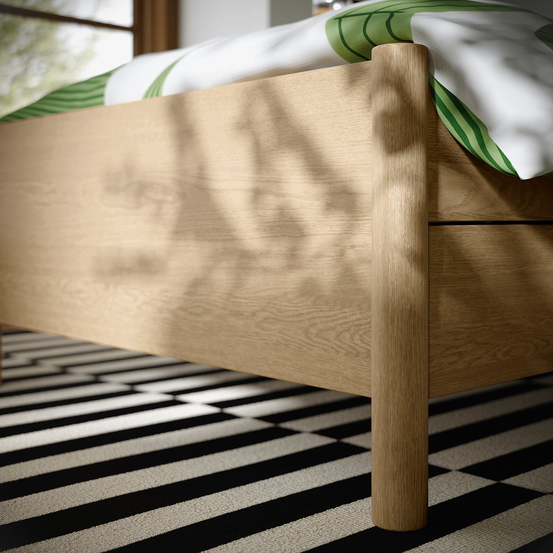 TONSTAD, bed frame with storage, 90x200 cm, 094.966.90