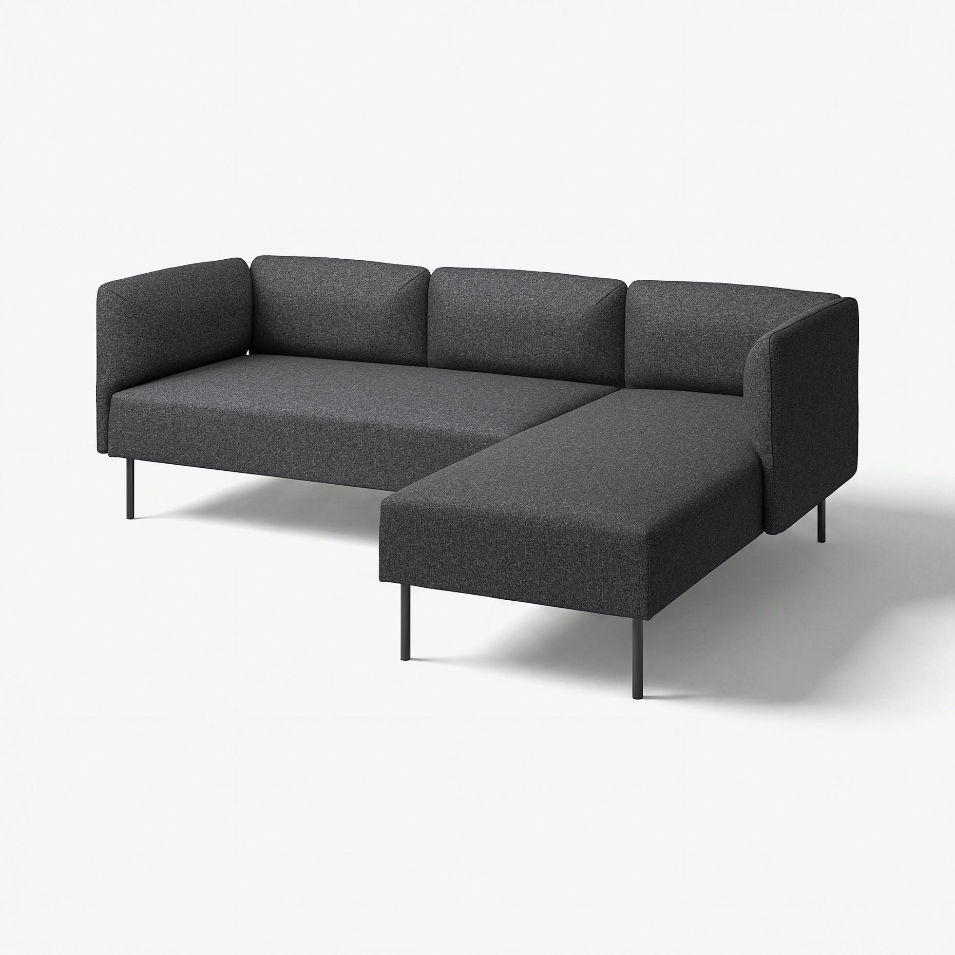 LILLEHEM, 3-seat modular sofa w chaise longue, 095.638.49