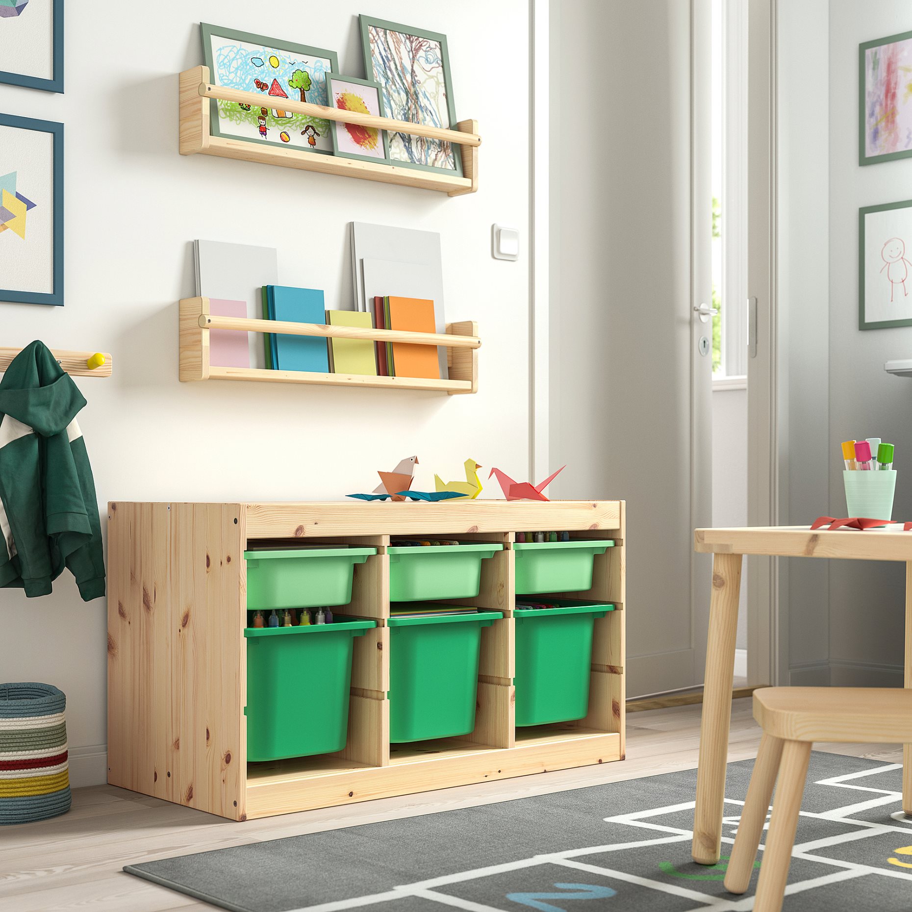TROFAST, storage combination with boxes, 93x44x52 cm, 095.749.18