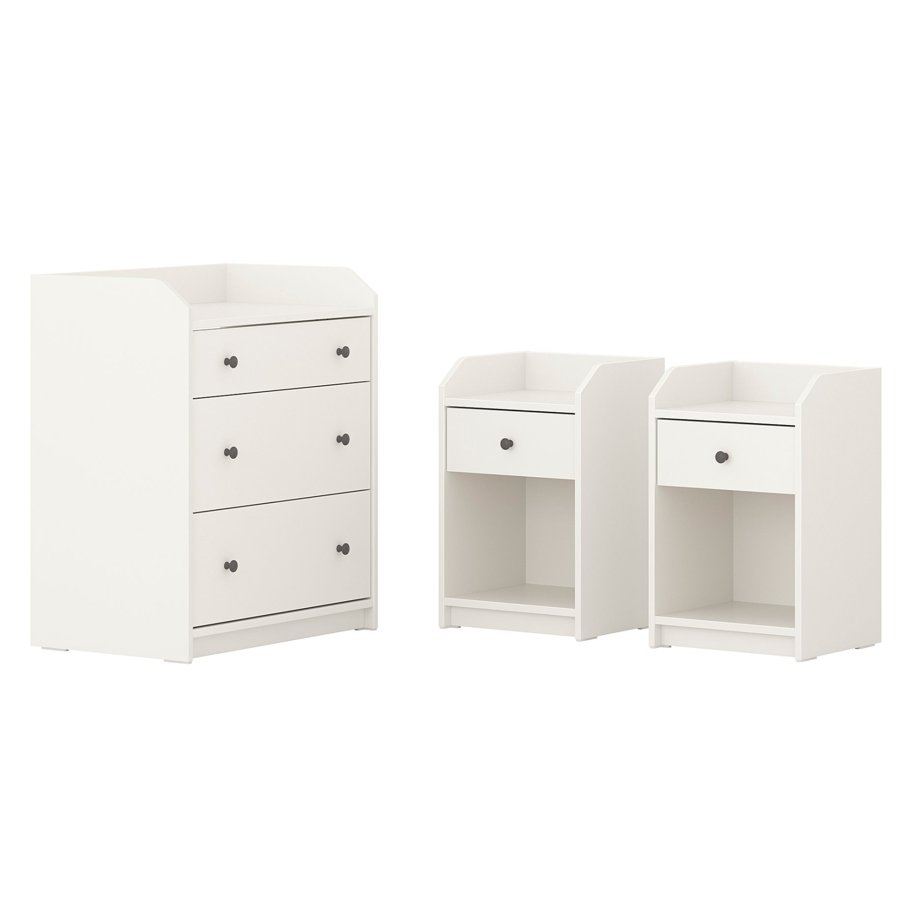 HAUGA, bedroom furniture, set of 3, 095.755.88
