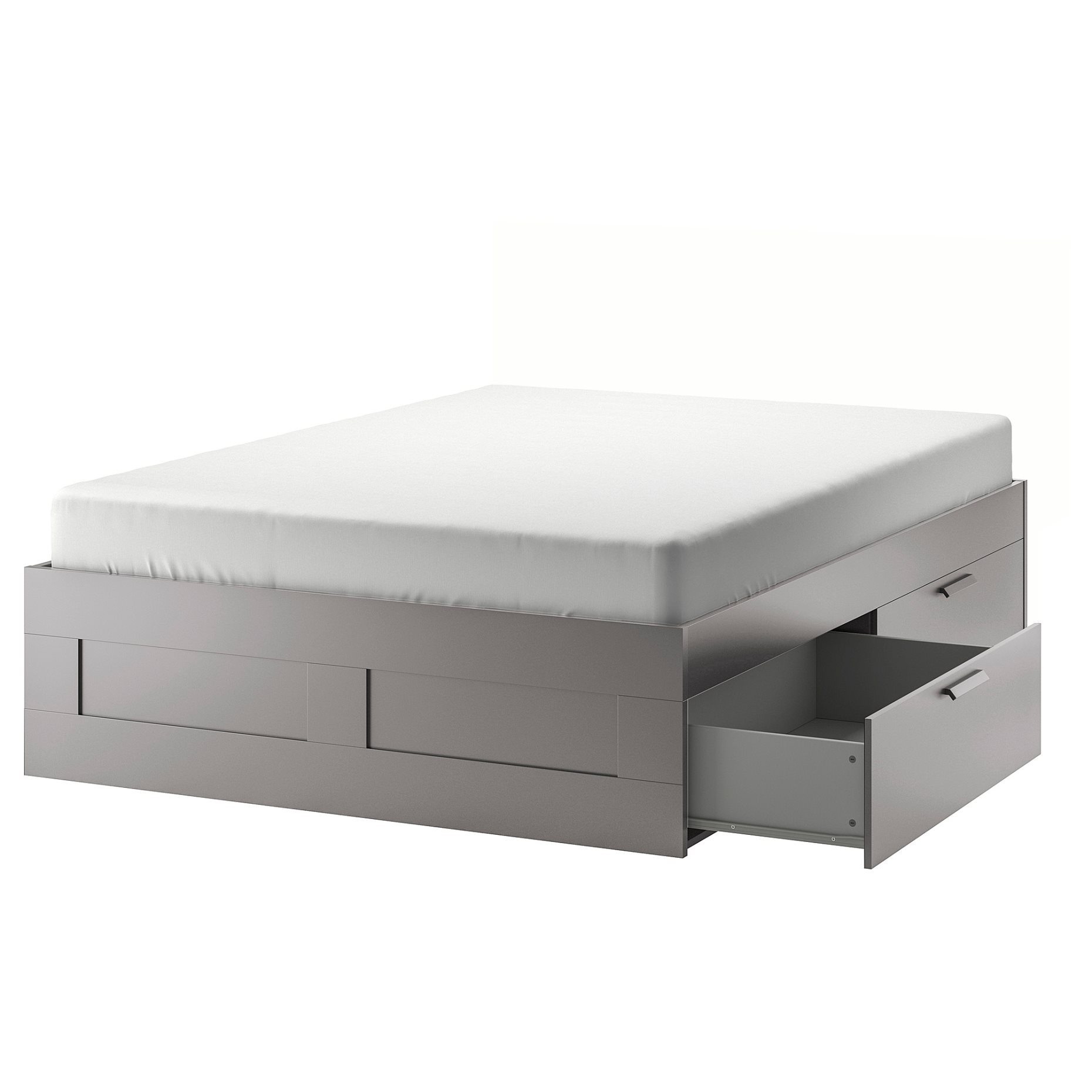BRIMNES, bed frame with storage, 140x200 cm, 095.900.32