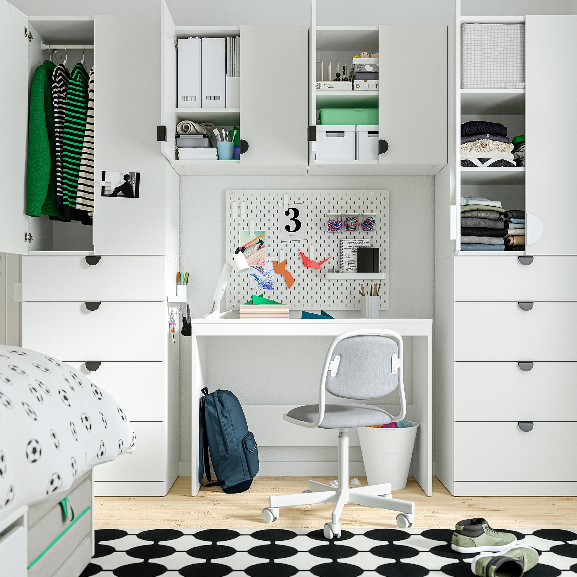 LASTARE, storage combination, 240x42x201 cm, 096.038.93