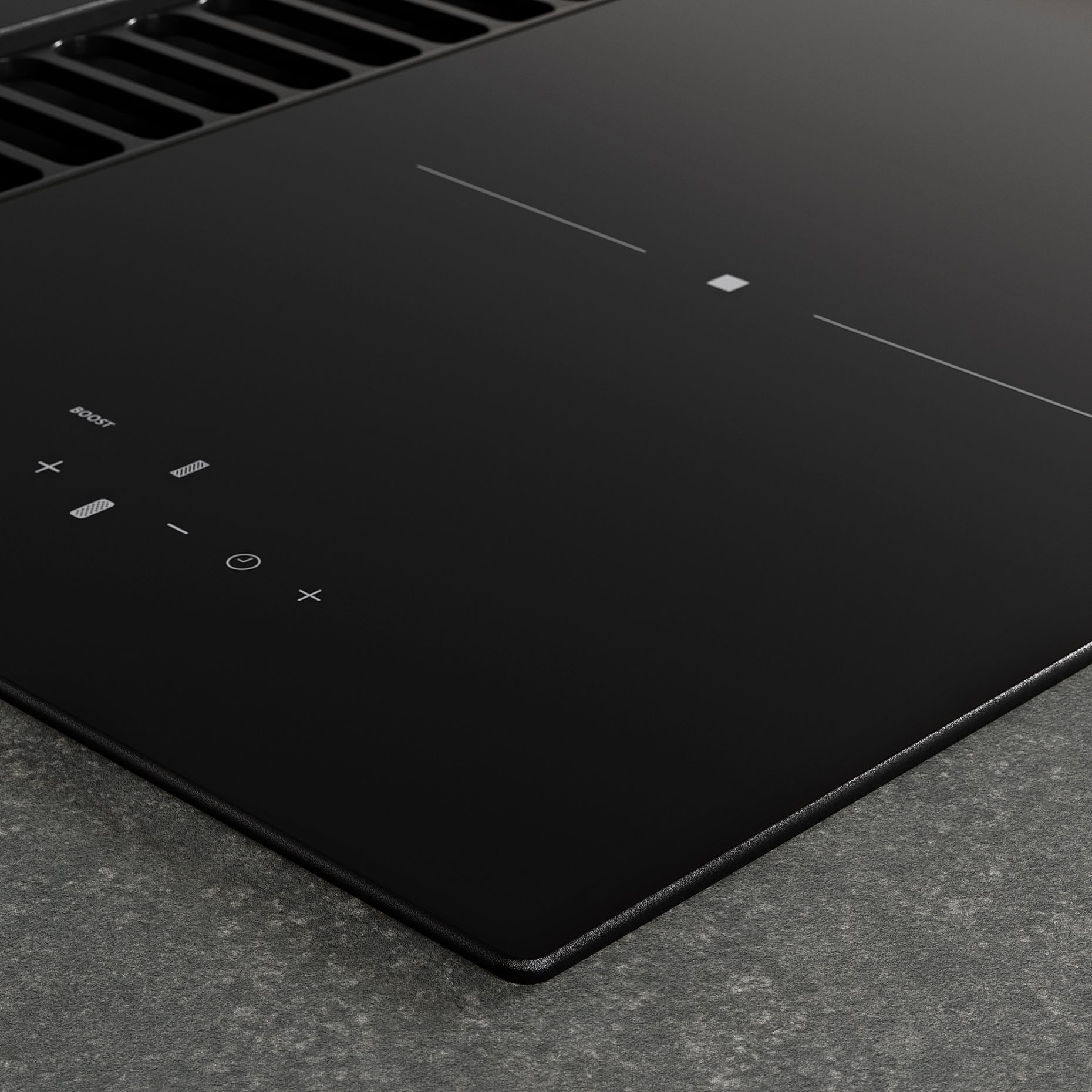 TÄCKNAN, επαγωγική εστία με ενσωματωμένο απορροφητήρα και κιτ ανακύκλωσης αέρα/IKEA 300, 60 cm, 096.124.68