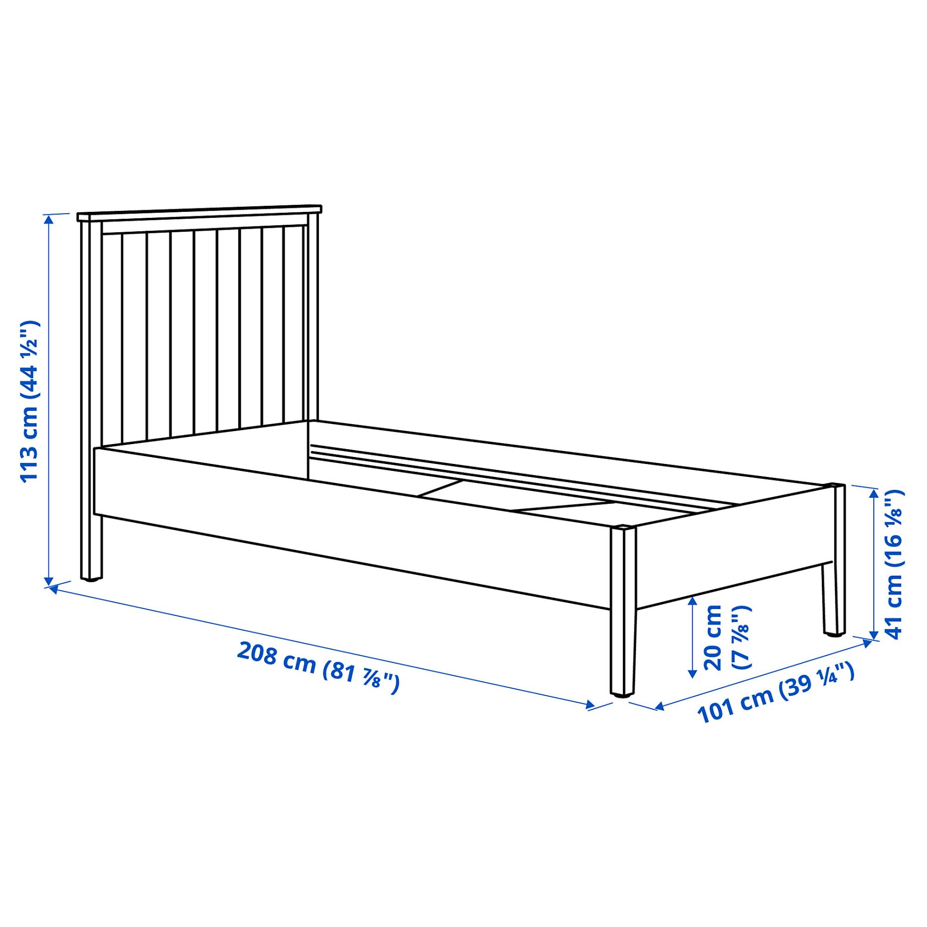 GULLABERG, bed frame, 90x200 cm, 096.144.86