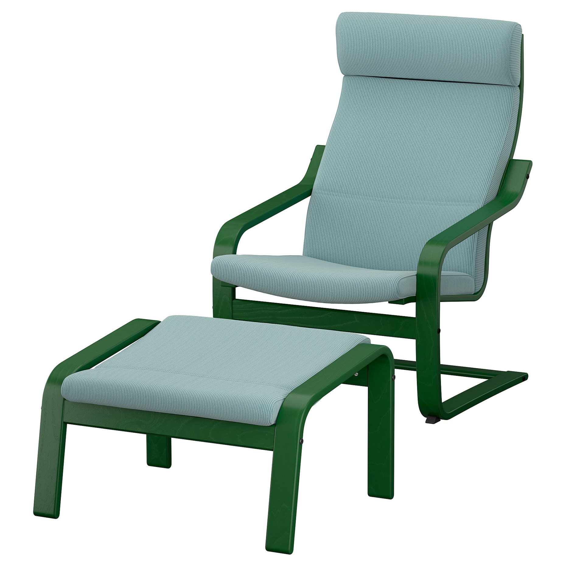 POÄNG, armchair and footstool, 096.256.92