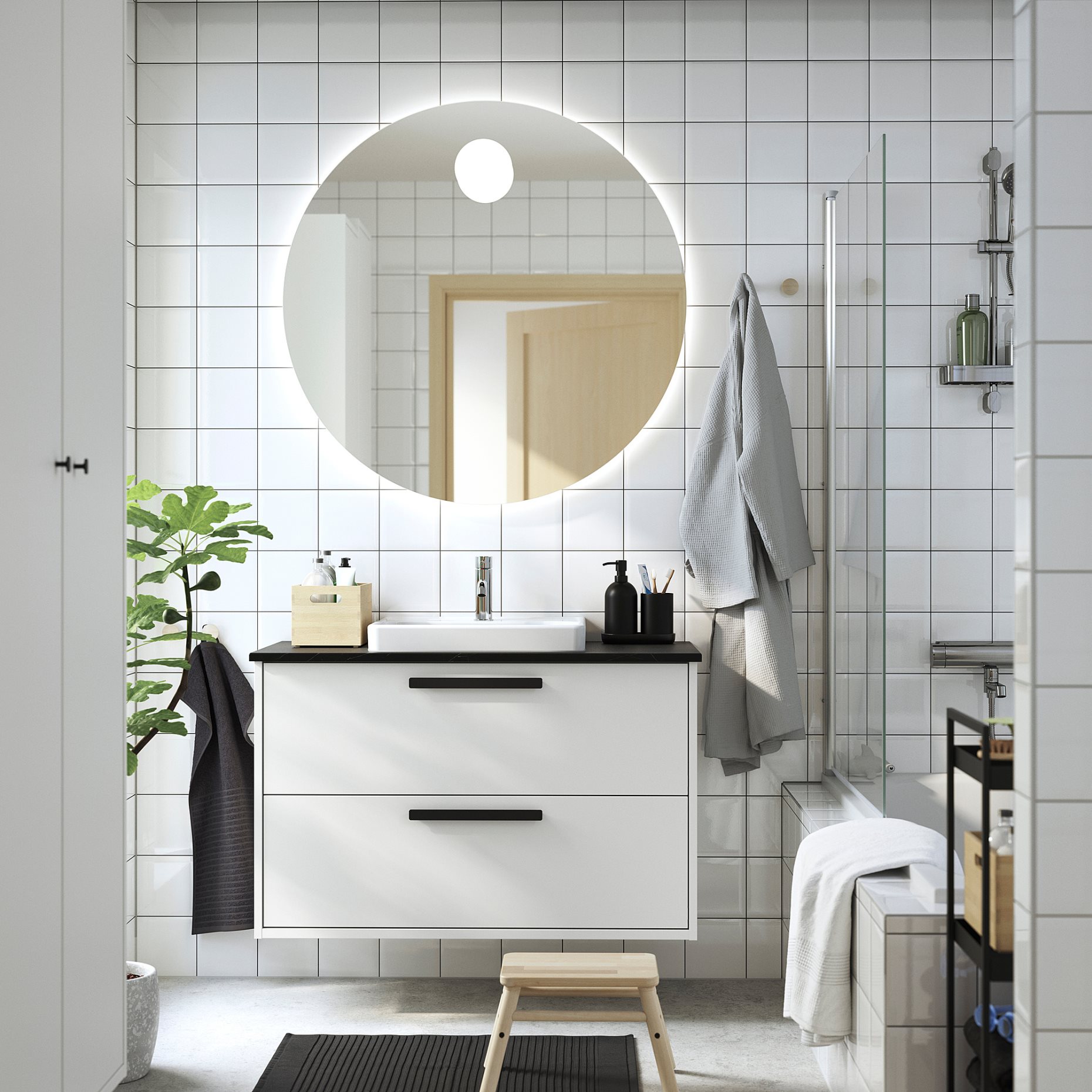 HAVBACK/ORRSJON, wash-stand with drawers/wash-basin, 102x49x71 cm, 096.293.22