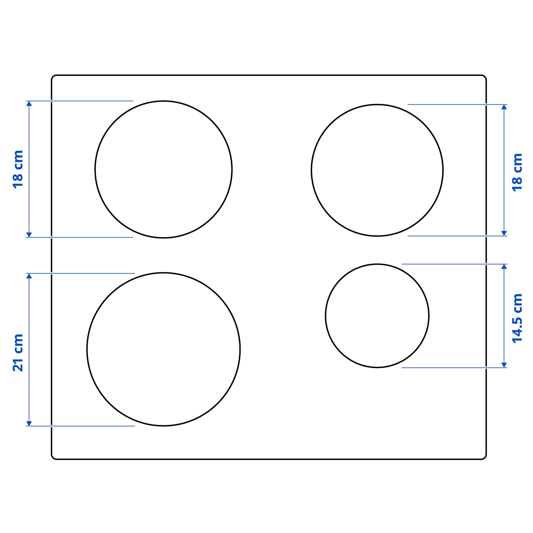 MATMÄSSIG, 300 induction hob, 59 cm, 104.670.93