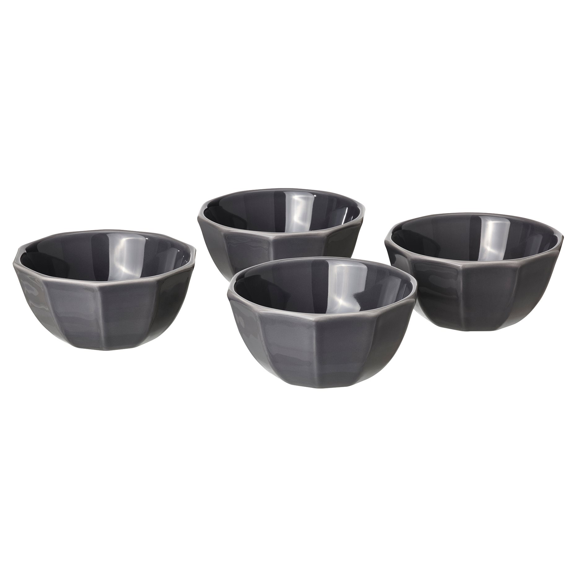 STRIMMIG, bowl/stoneware/4 pack, 15 cm, 105.056.36