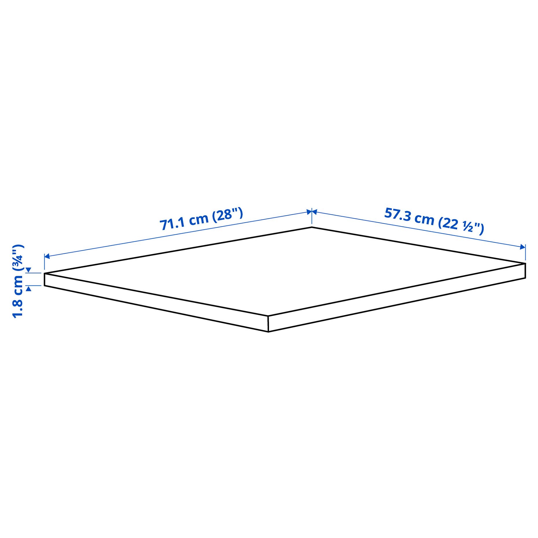 KOMPLEMENT, shelf, 75x58 cm, 105.091.49