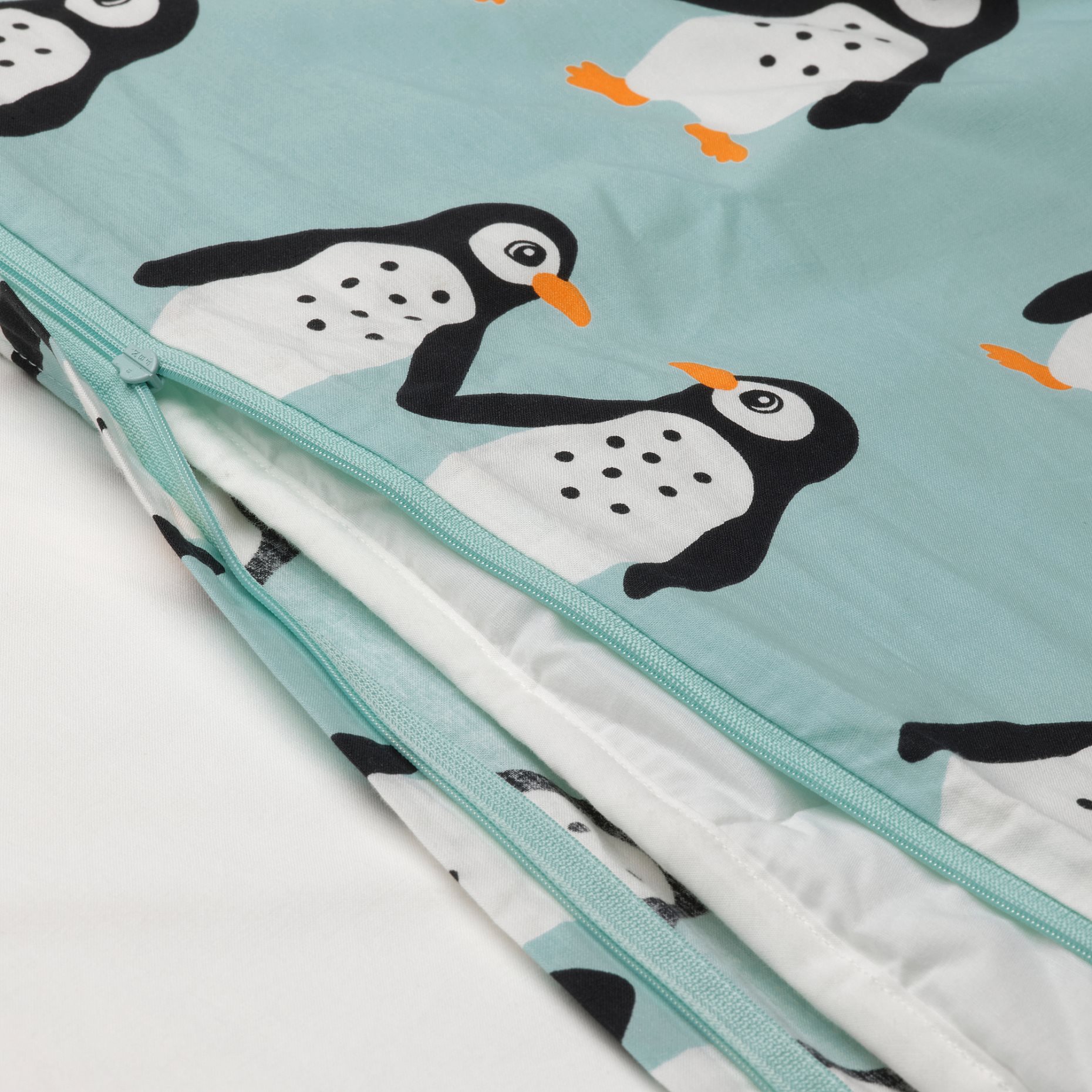 BLÅVINGAD, duvet cover and pillowcase/penguin pattern, 150x200/50x60 cm, 105.210.85