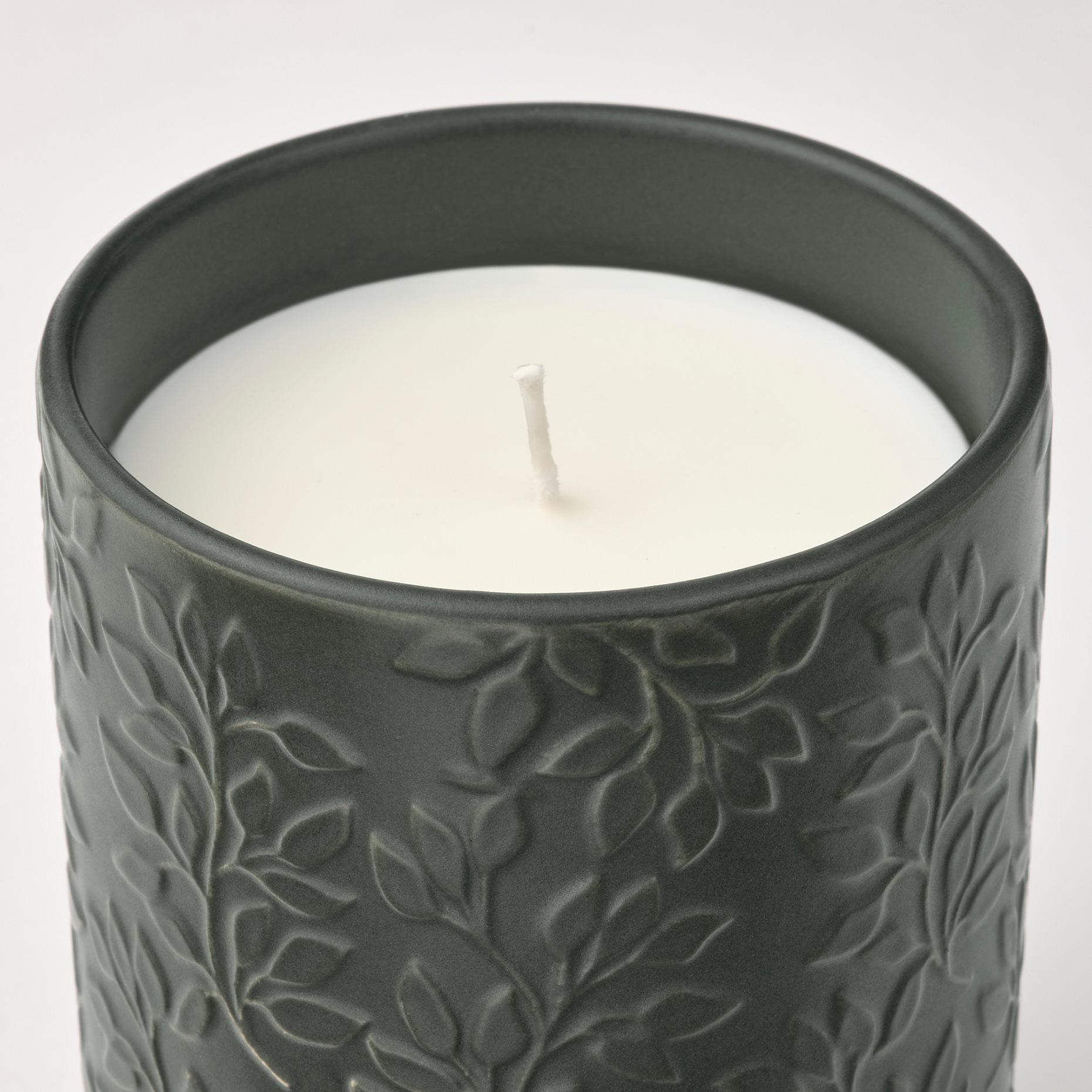 GLASBJÖRK, scented candle in ceramic jar/Cedarwood & vanilla, 45 hr, 105.336.20