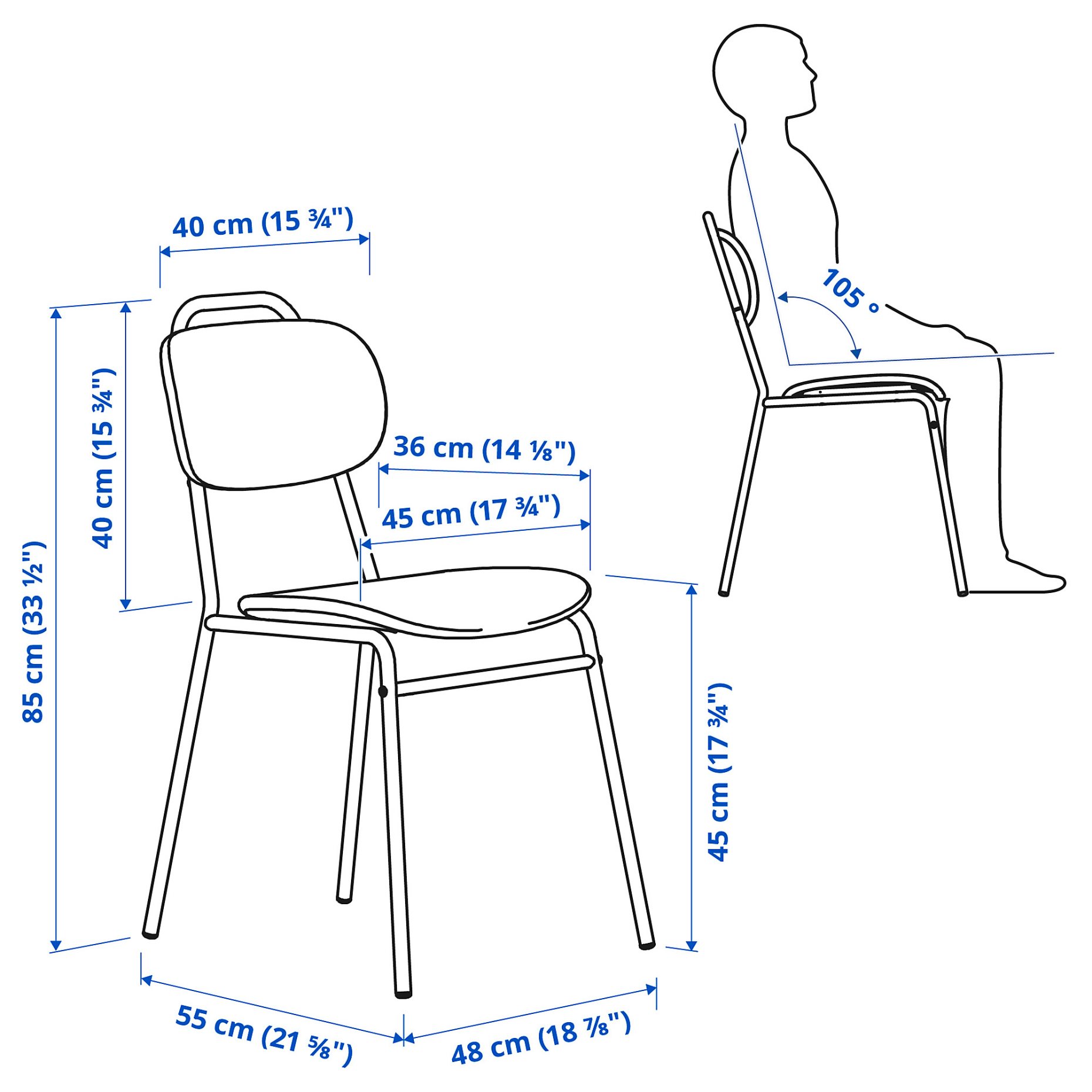 ENSHOLM, καρέκλα, εξωτερικού χώρου, 105.437.37