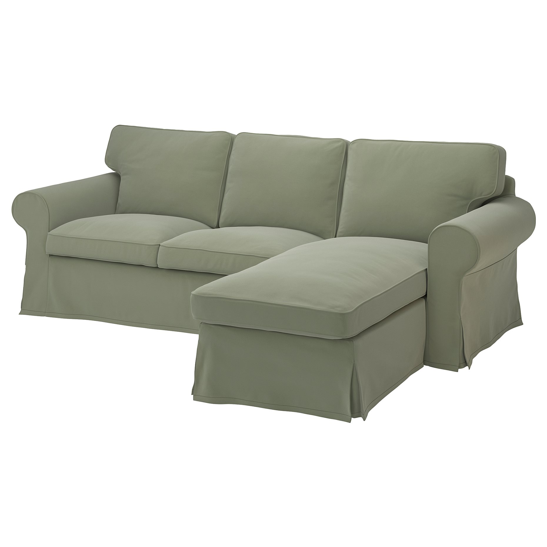 EKTORP, cover for 3-seat sofa with chaise longue, 105.657.86