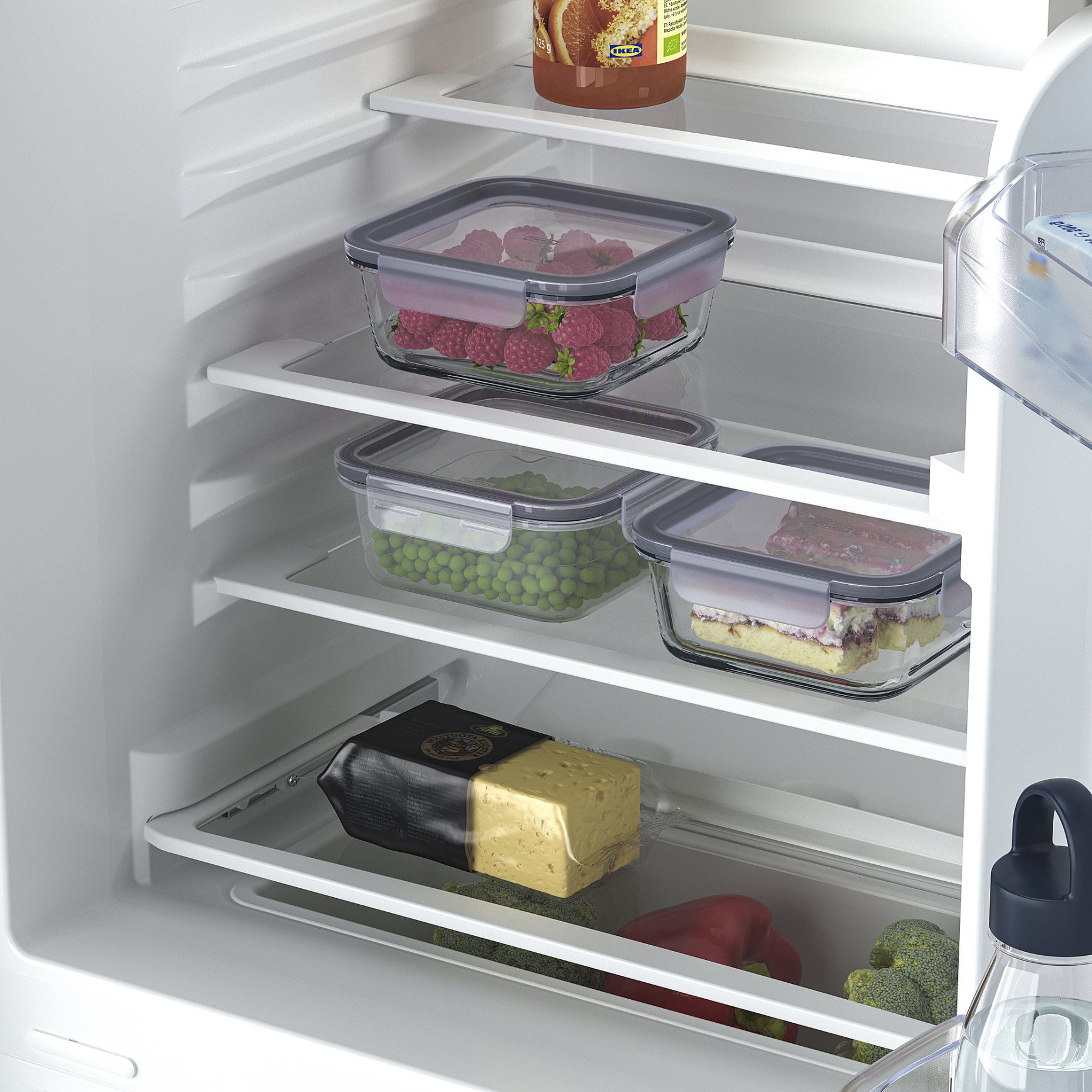 FASTNAS, ψυγείο εντοιχιζόμενο/IKEA 500, 130 l, 105.680.06