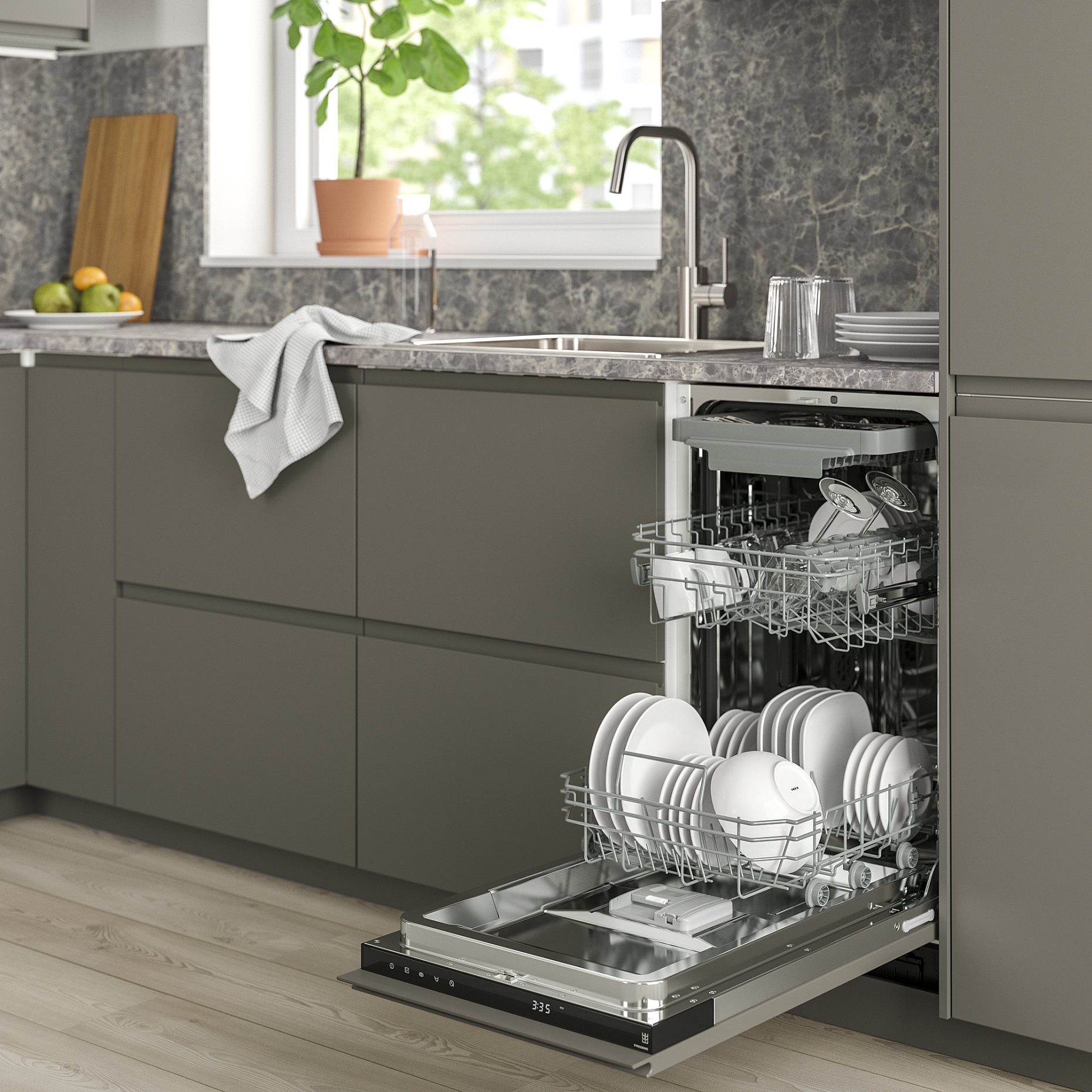 FROSLUNDA, integrated dishwasher/IKEA 500, 45 cm, 105.681.67