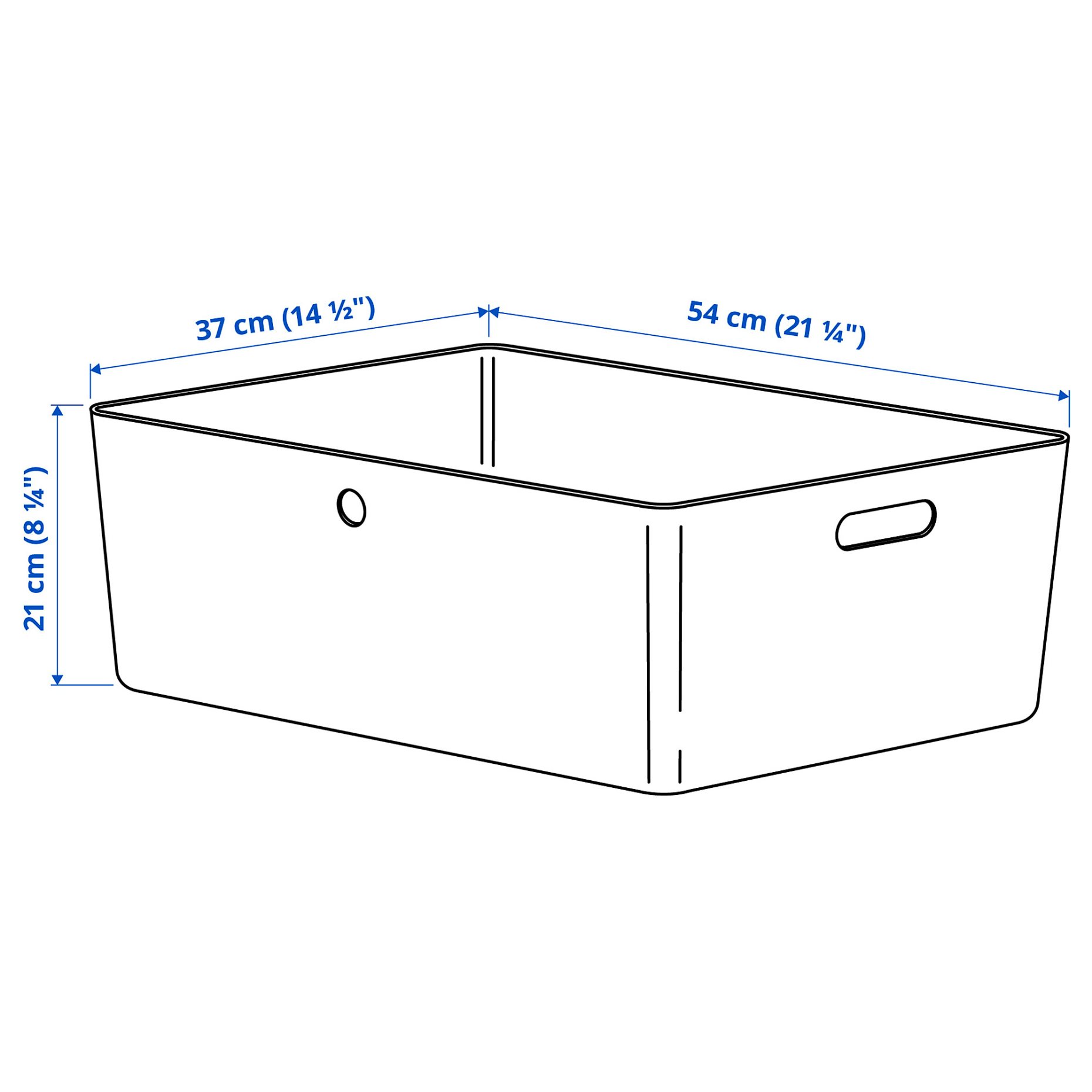 KUGGIS, κουτί, 37x54x21 cm, 105.685.15