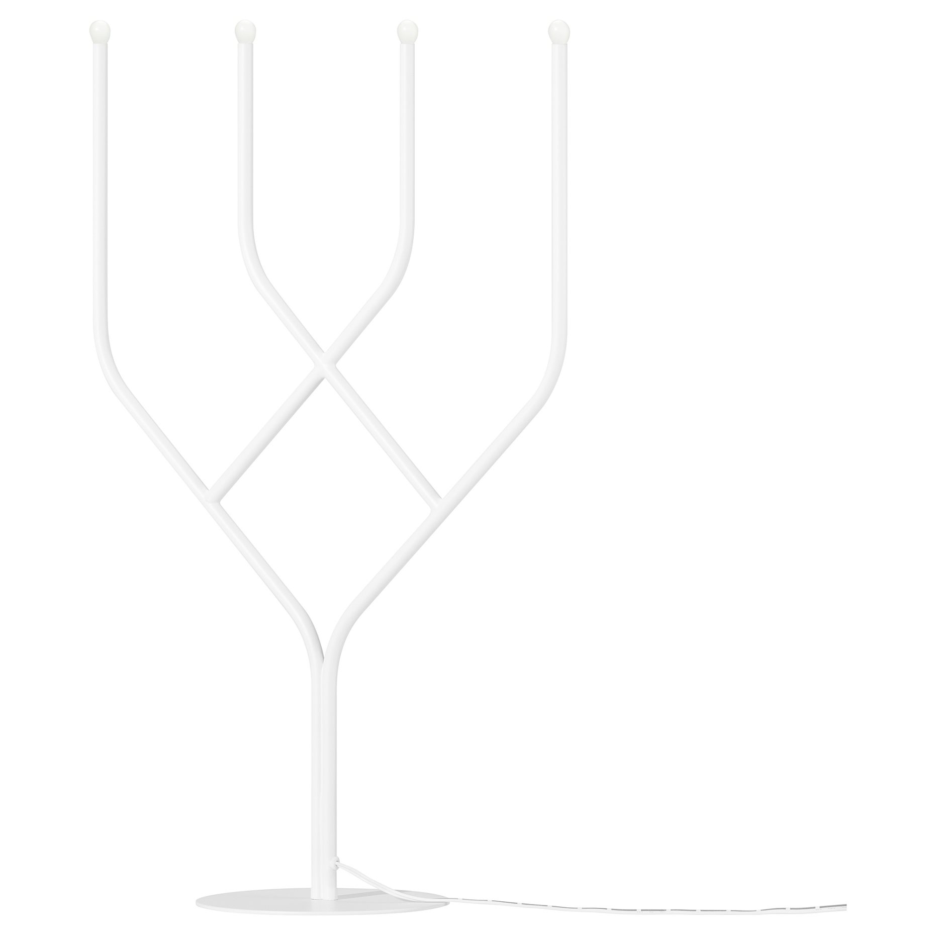 FRÖJDA, 4-armed candelabra with built-in LED light source, 46 cm, 105.824.70