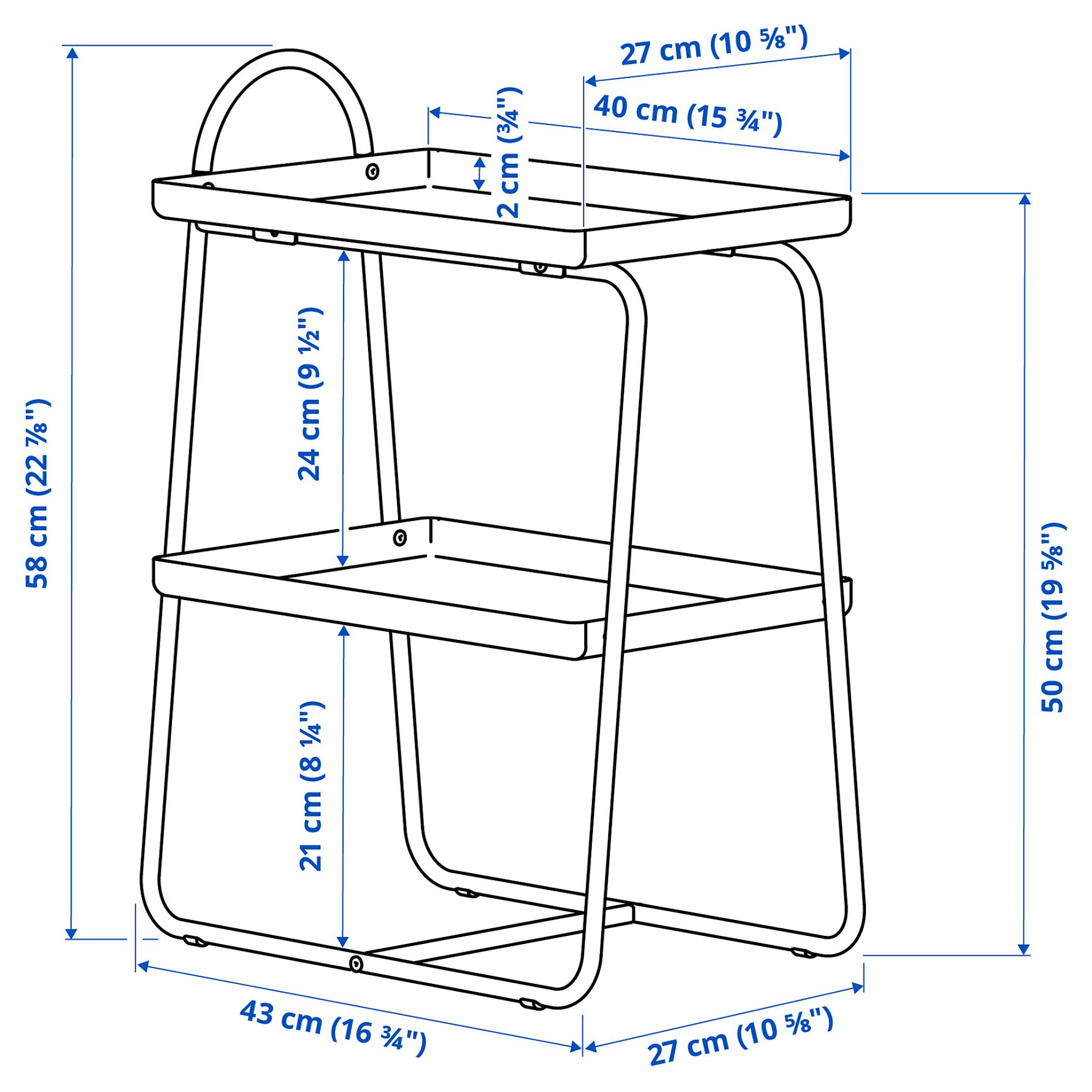 HATTÅSEN, bedside table/shelf unit, 105.841.91