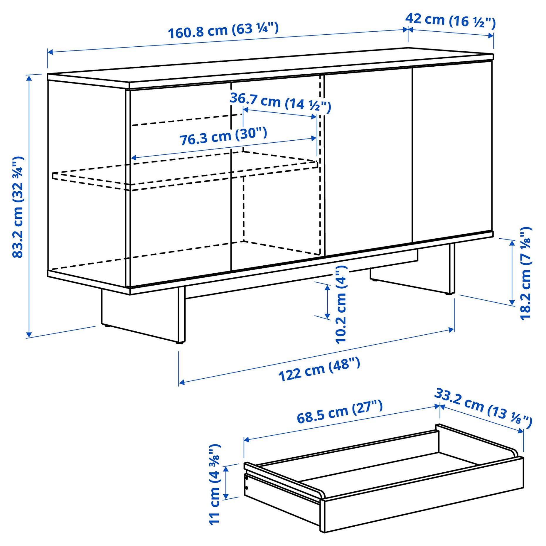 STOCKHOLM 2025, μπουφές, 161x42x83 cm, 105.866.04