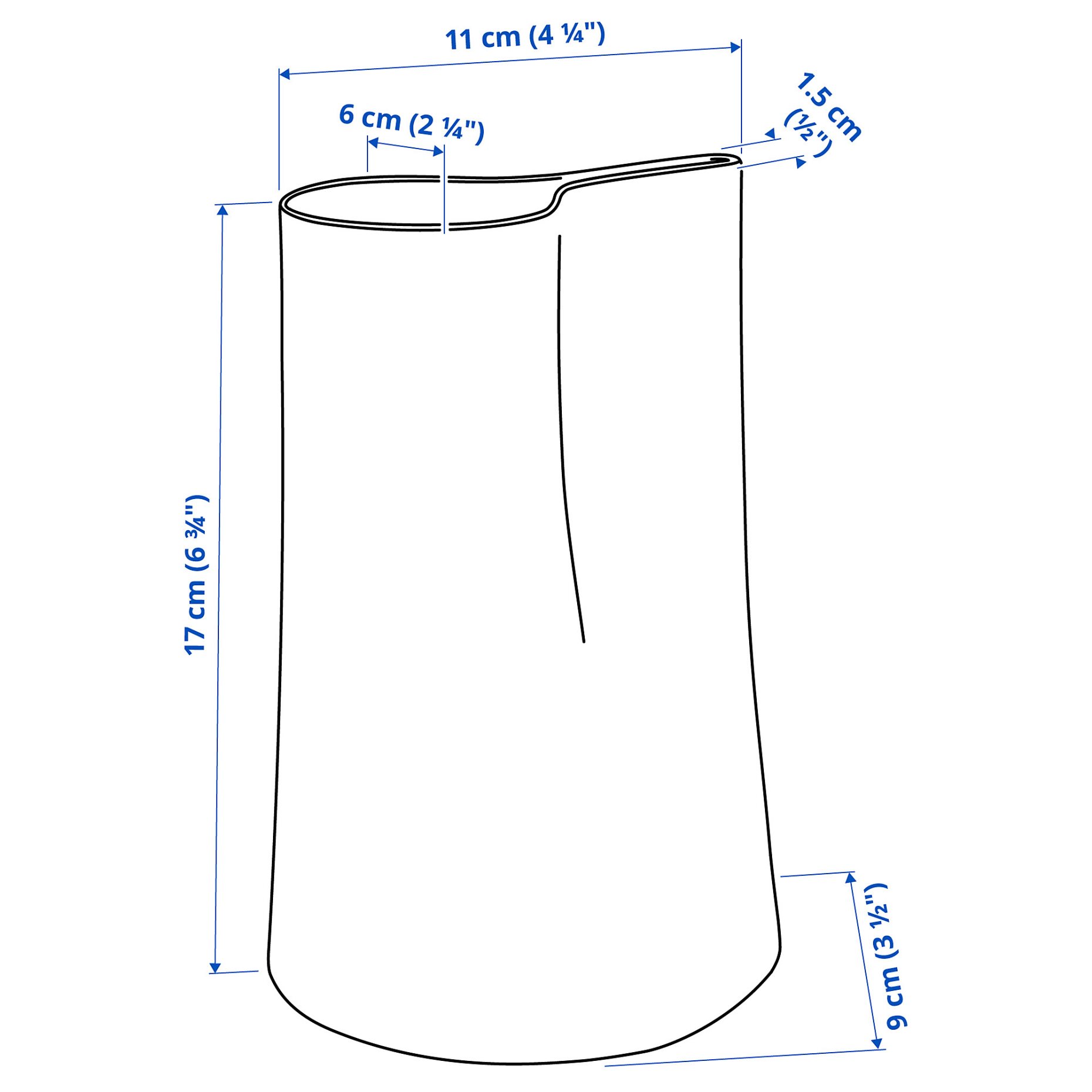 CHILIFRUKT, vase/watering can, 17 cm, 105.977.92