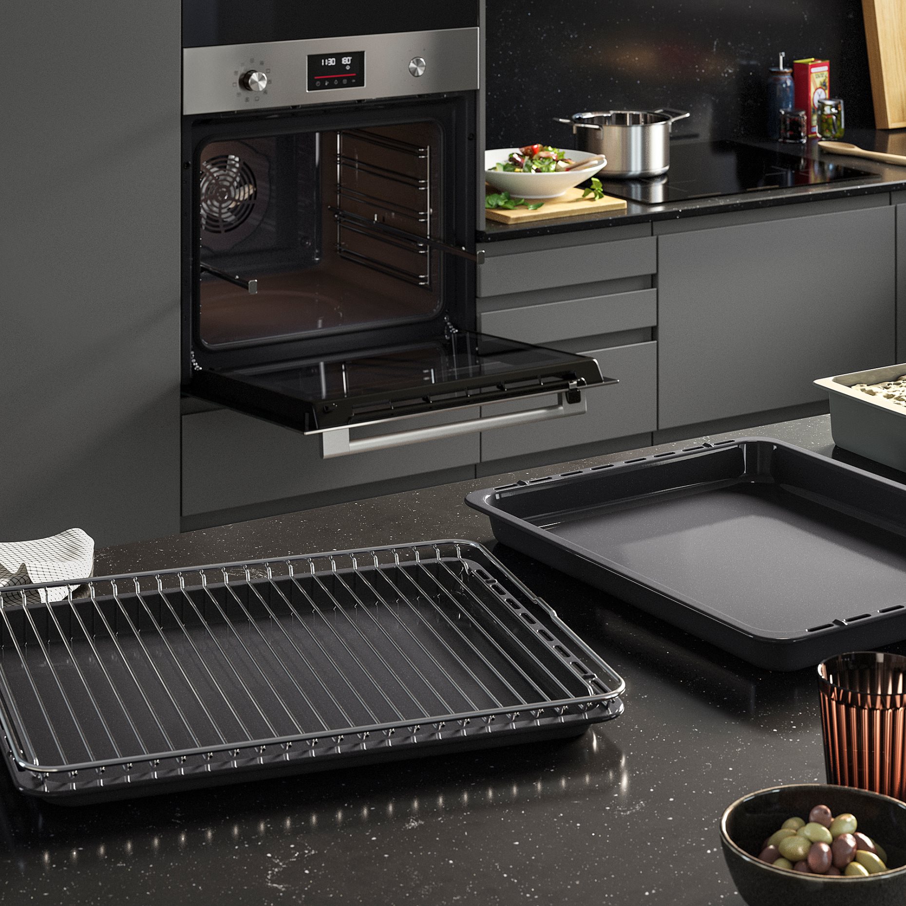 FRILLESBO, true fan oven with added steam function/bake function, IKEA 500, 106.002.47