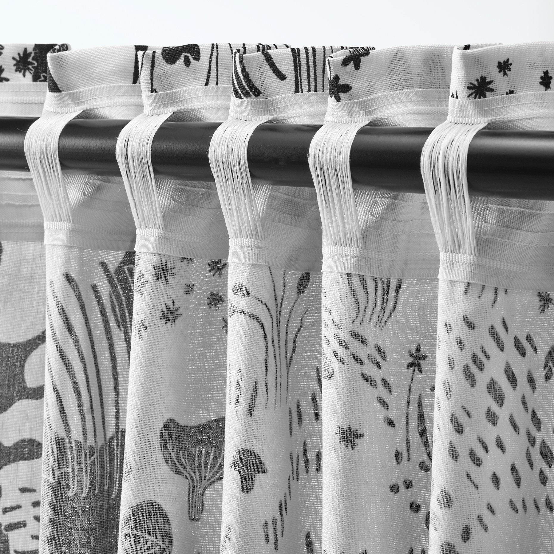 STOCKHOLM 2025, curtains with heading tape/1 pair, 145x300 cm, 106.010.96