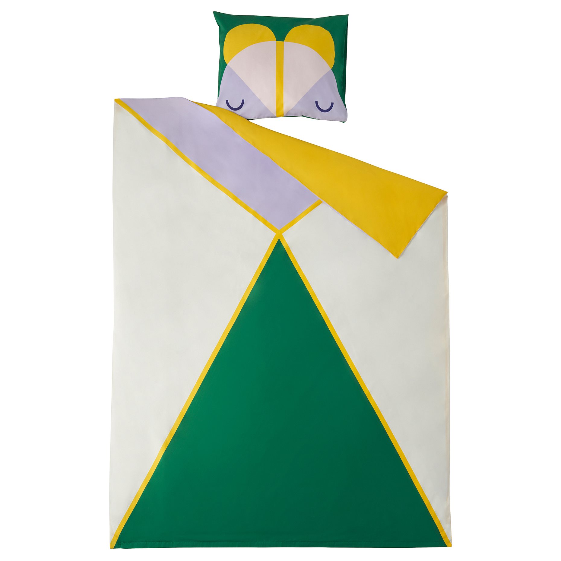 GREJSIMOJS, παπλωματοθήκη και μαξιλαροθήκη, 150x200/50x60 cm, 106.018.31