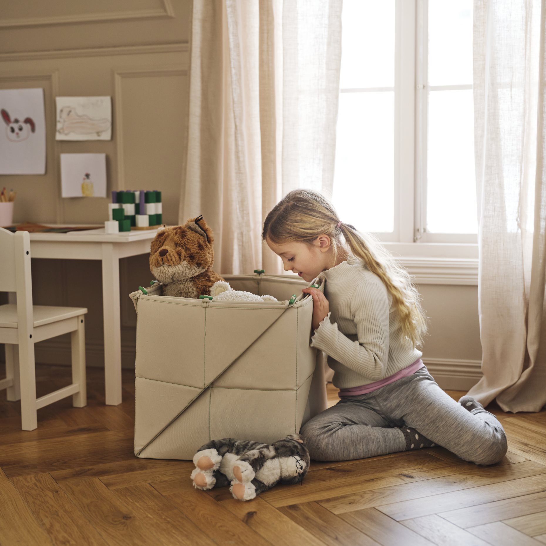 GREJSIMOJS, foldable mat/storage box, 106.020.05