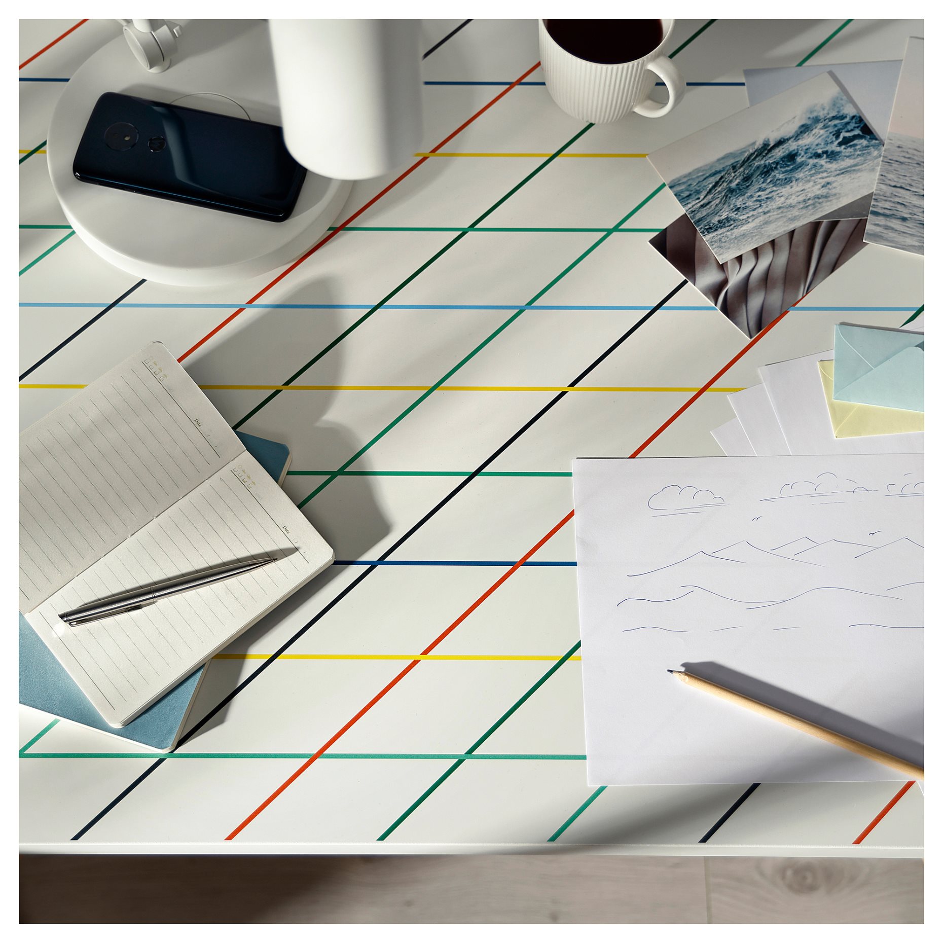 LAGKAPTEN, table top, 140x60 cm, 106.073.95