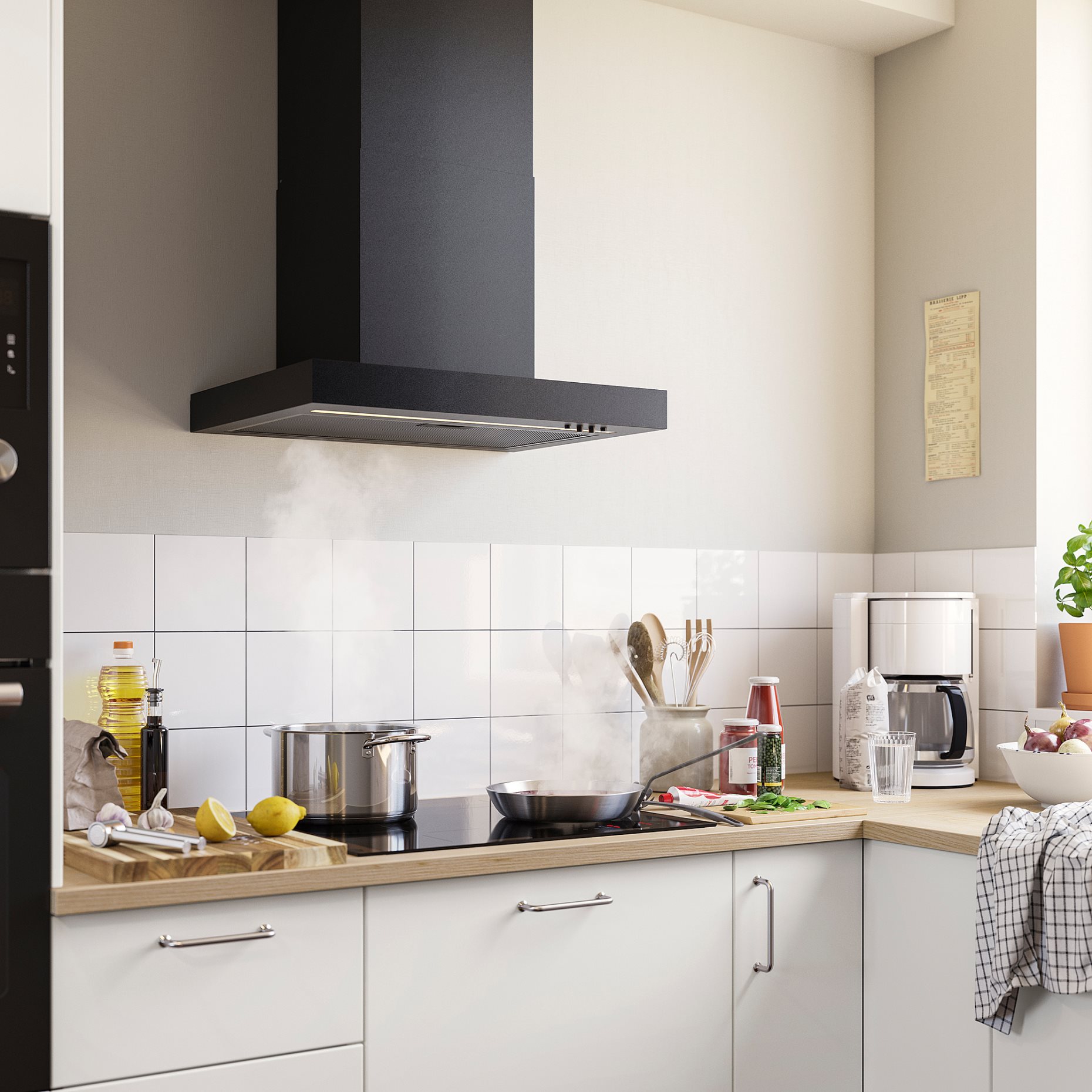 wall mounted extractor hood/IKEA 300, 60 cm, 106.092.24