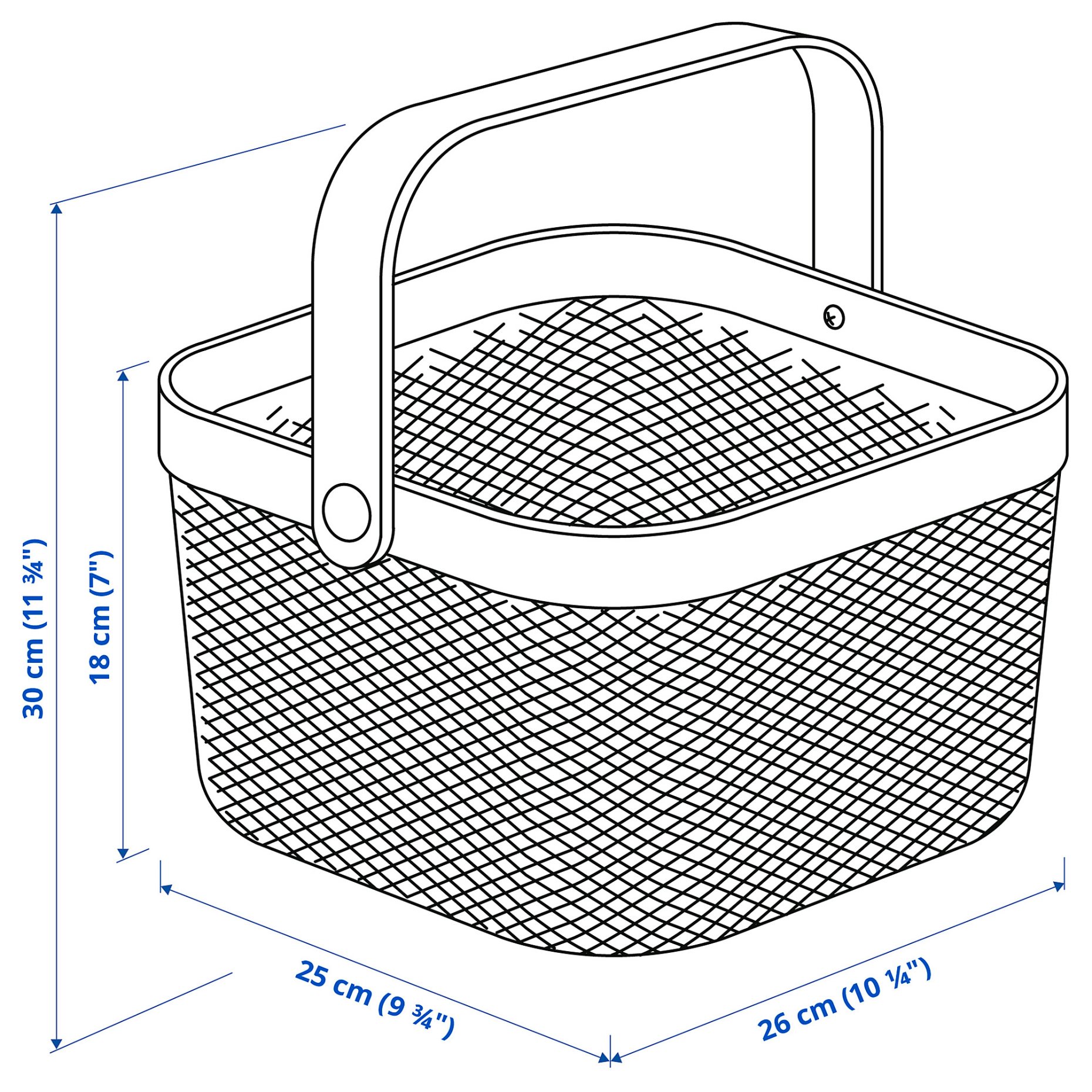 RISATORP, basket, 25x26x18 cm, 106.181.72