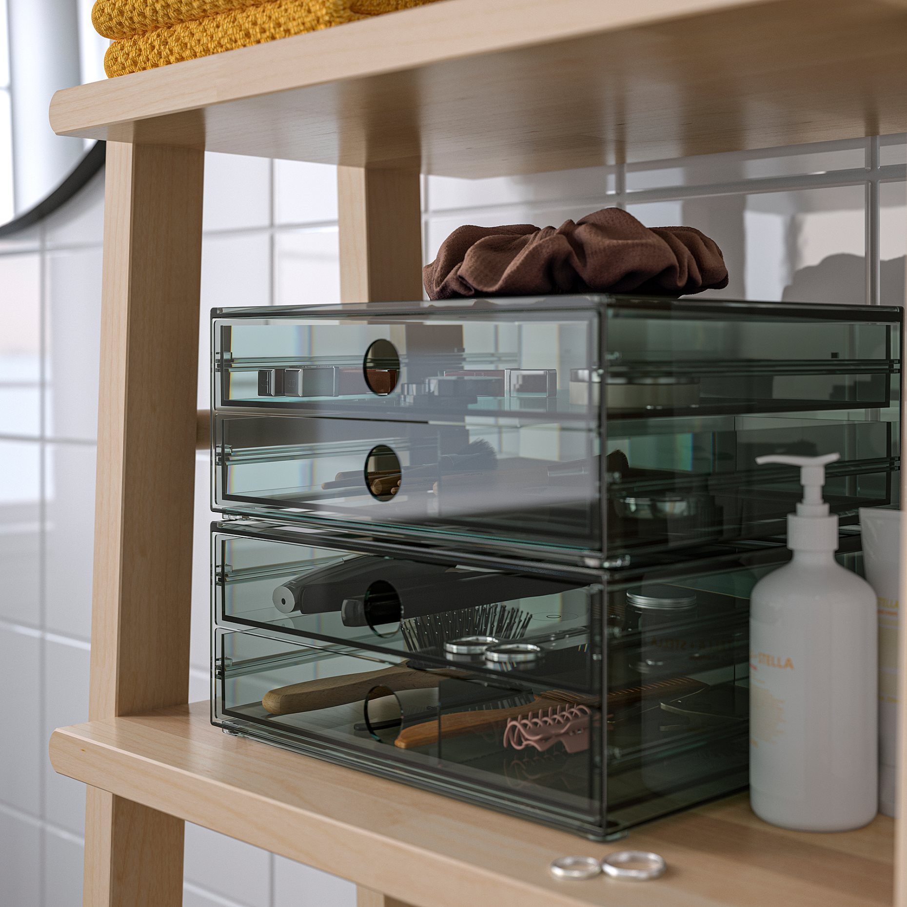 VISSLAAN, mini chest with 2 drawers, 23x19x9 cm, 106.302.06