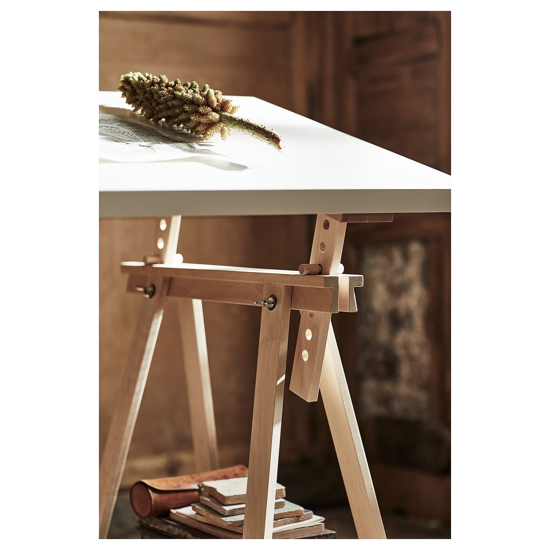 LAGKAPTEN/MITTB, γραφείο, 140x60 cm, 194.171.93