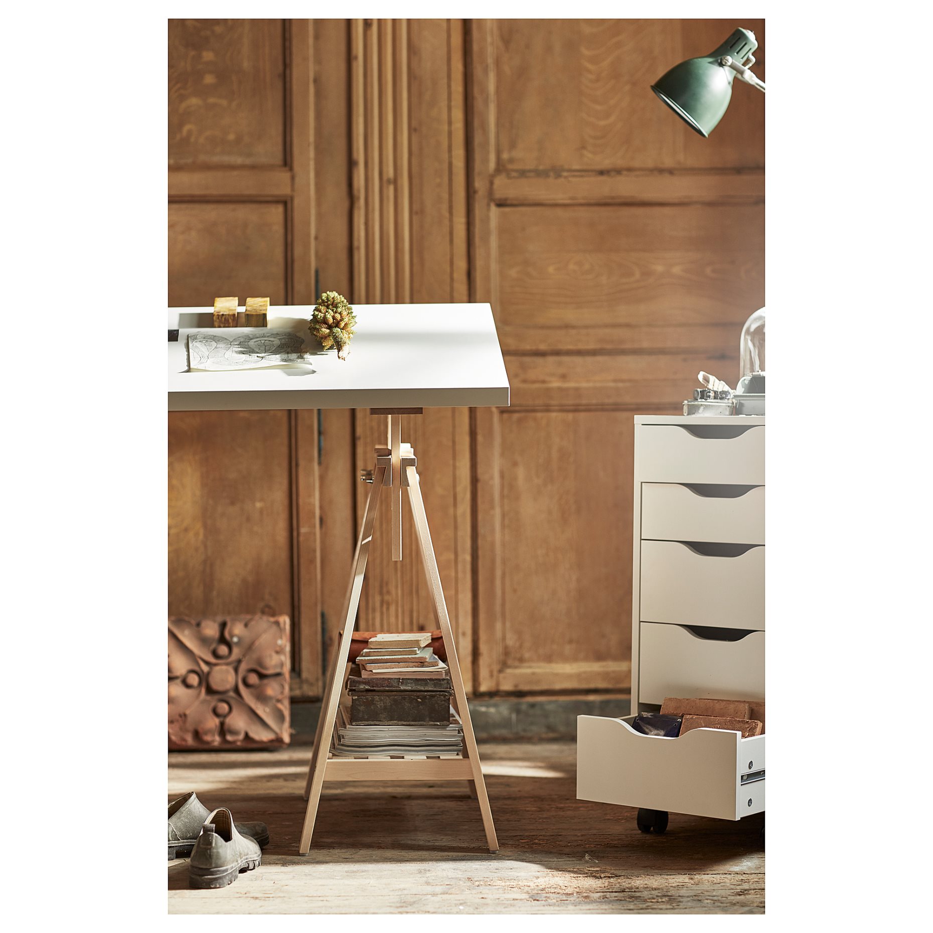 LAGKAPTEN/MITTB, γραφείο, 140x60 cm, 194.171.93