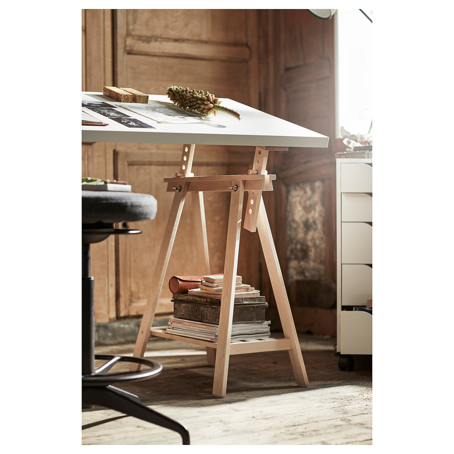 LAGKAPTEN/MITTB, γραφείο, 140x60 cm, 194.171.93