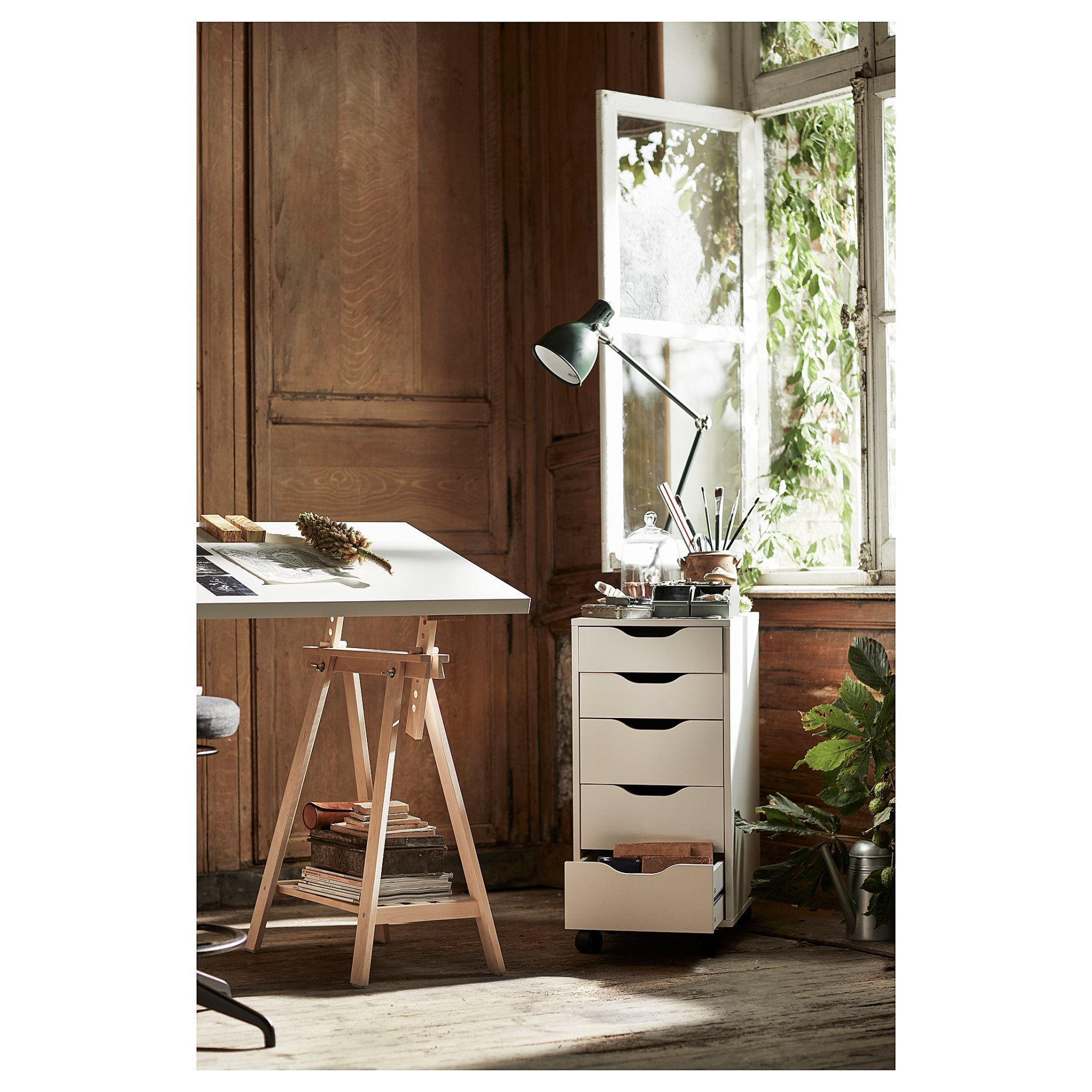 LAGKAPTEN/MITTB, γραφείο, 140x60 cm, 194.171.93