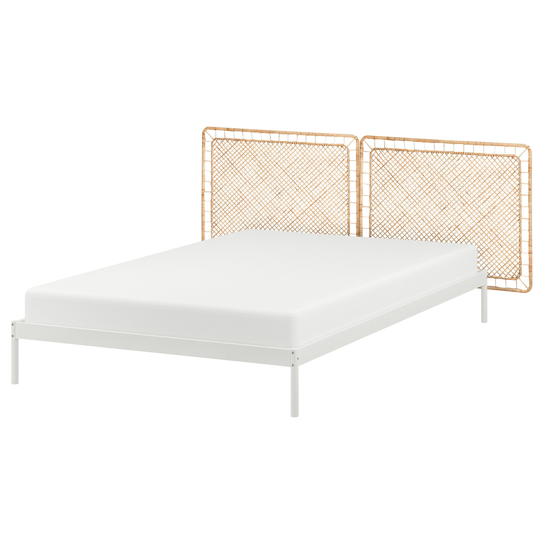 VEVELSTAD, bed frame with 2 headboards, 140x200 cm, 194.417.39