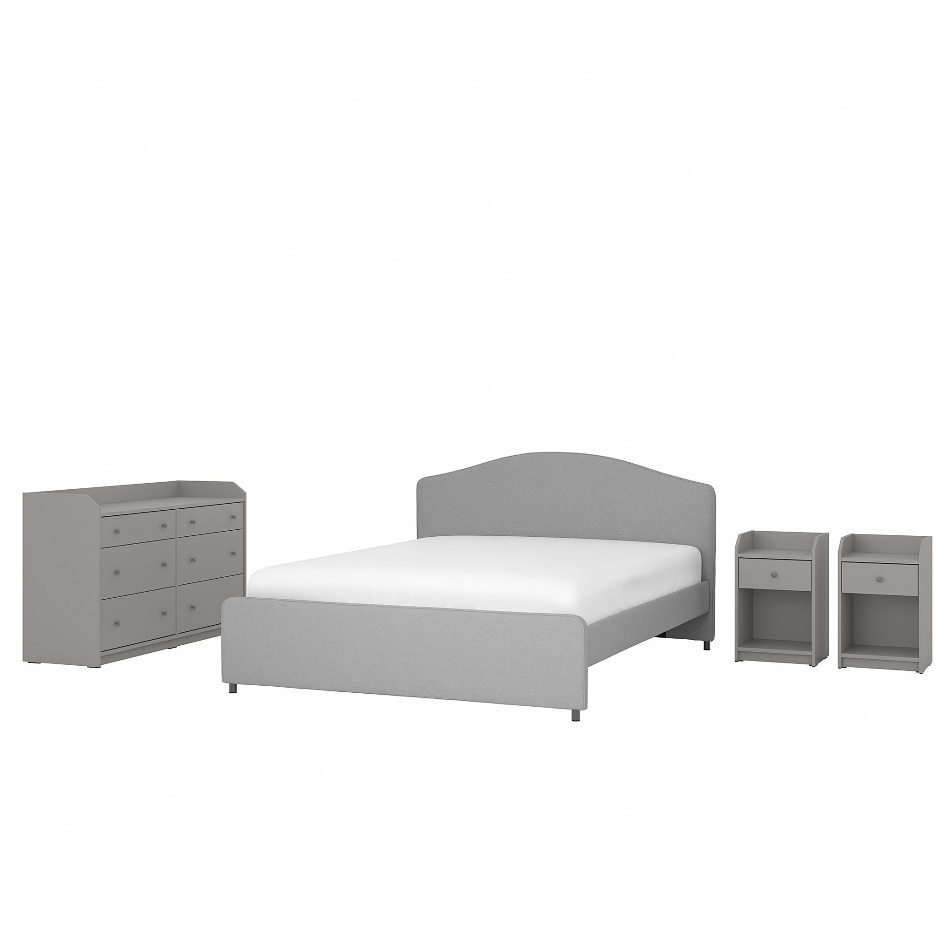 HAUGA, bedroom furniture/set of 4, 140x200 cm, 194.859.69