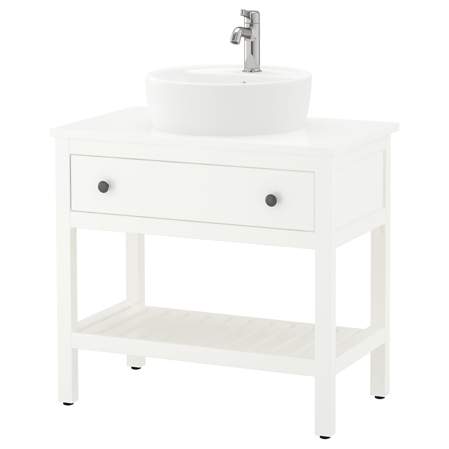 HEMNES/TORNVIKEN, open wash-stand with drawer/wash-basin/tap, 82x48x90 cm, 195.468.59