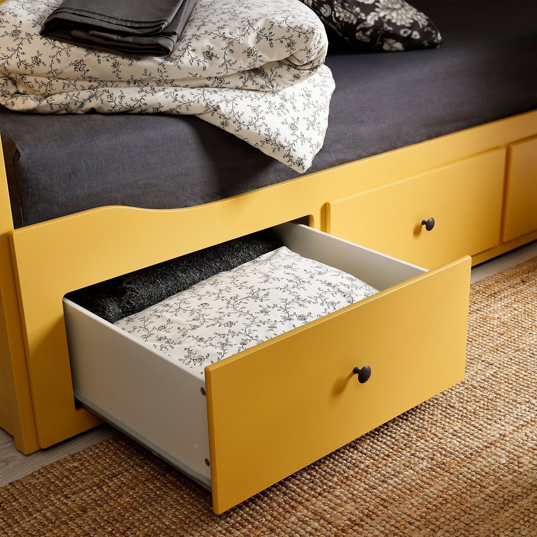 HEMNES, κρεβάτι επισκέπτη day bed 3 συρτάρια/2 στρώματα, 80x200 cm, 195.598.80