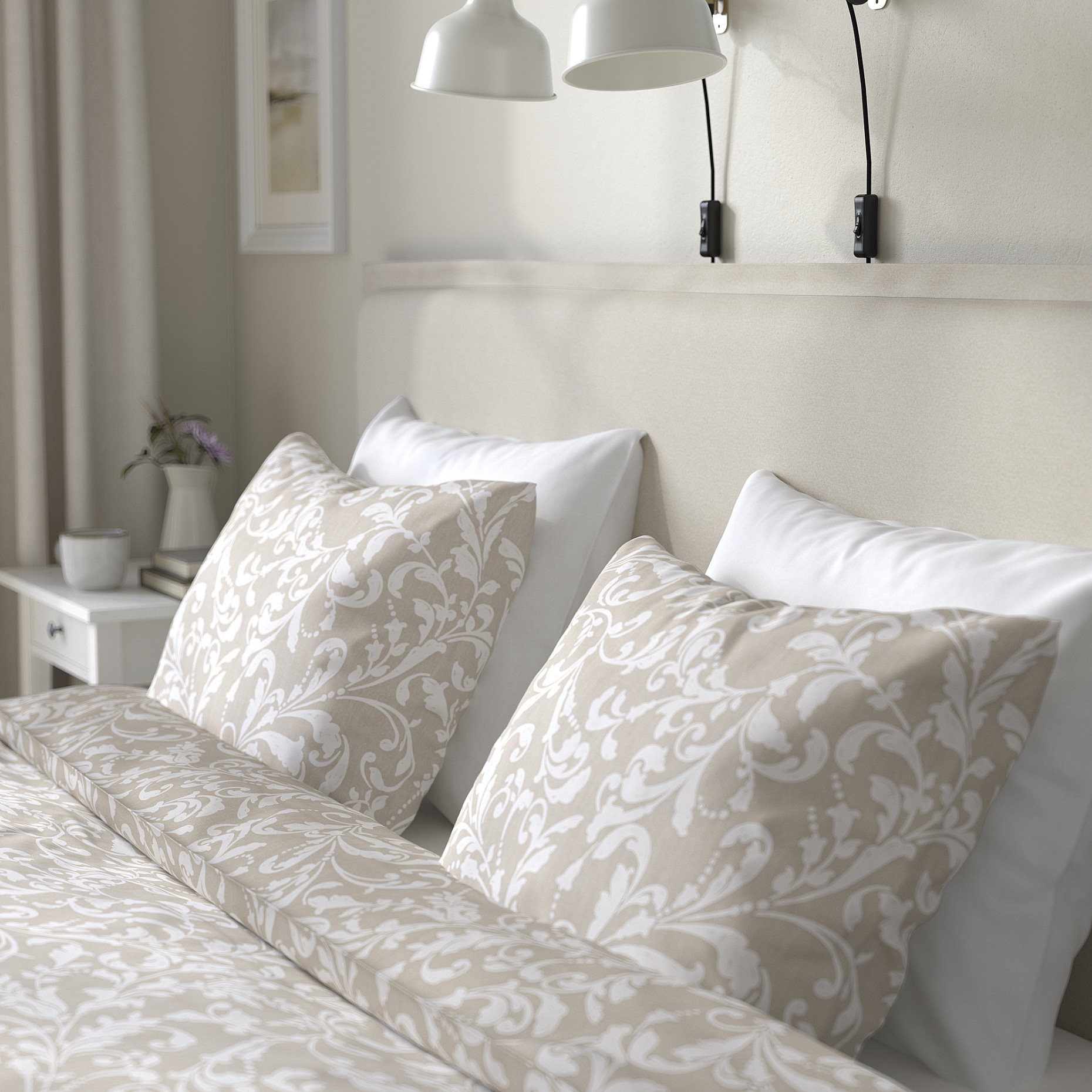 TÄRNKULLEN, upholstered bed frame, 160x200 cm, 195.643.63