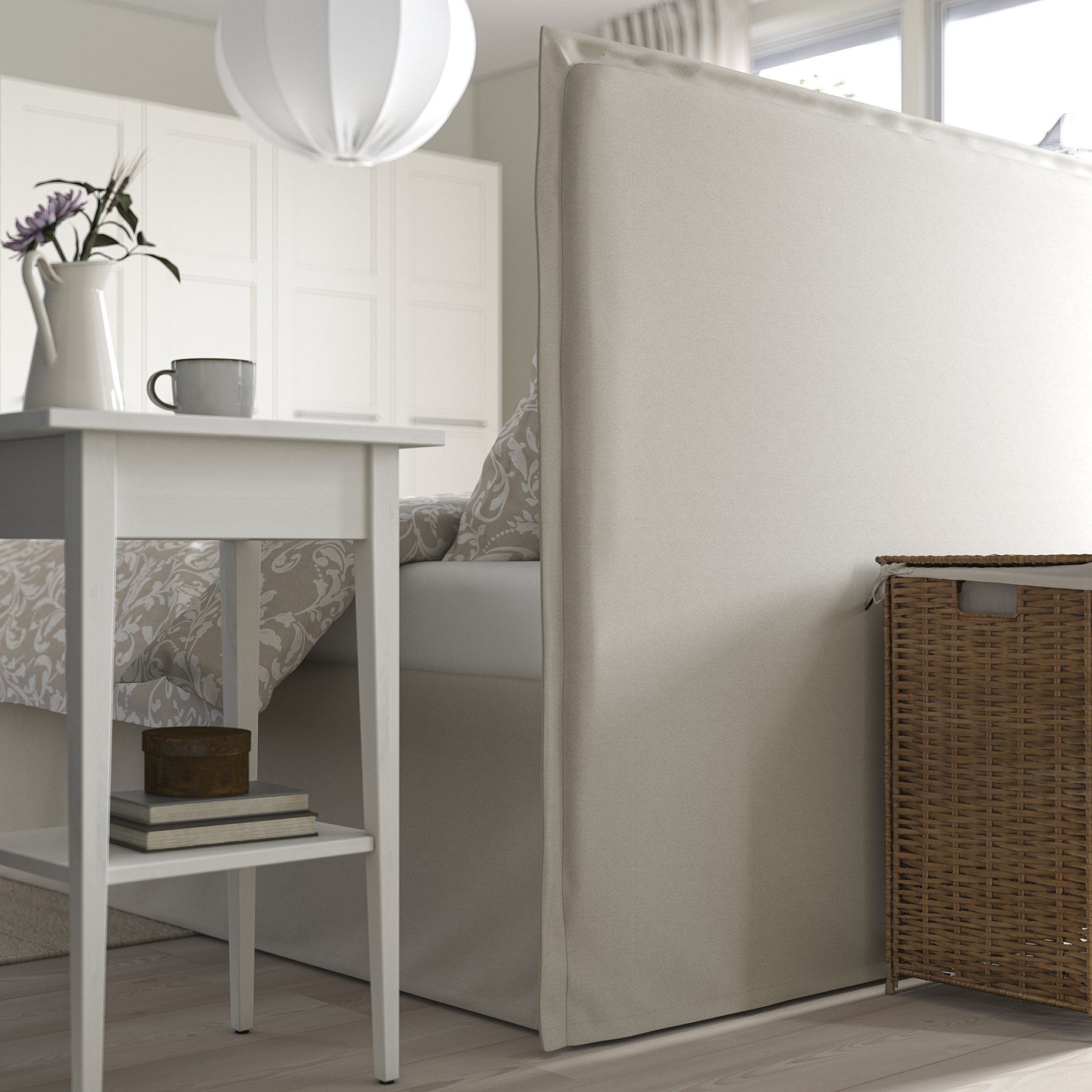 TÄRNKULLEN, upholstered bed frame, 160x200 cm, 195.643.63