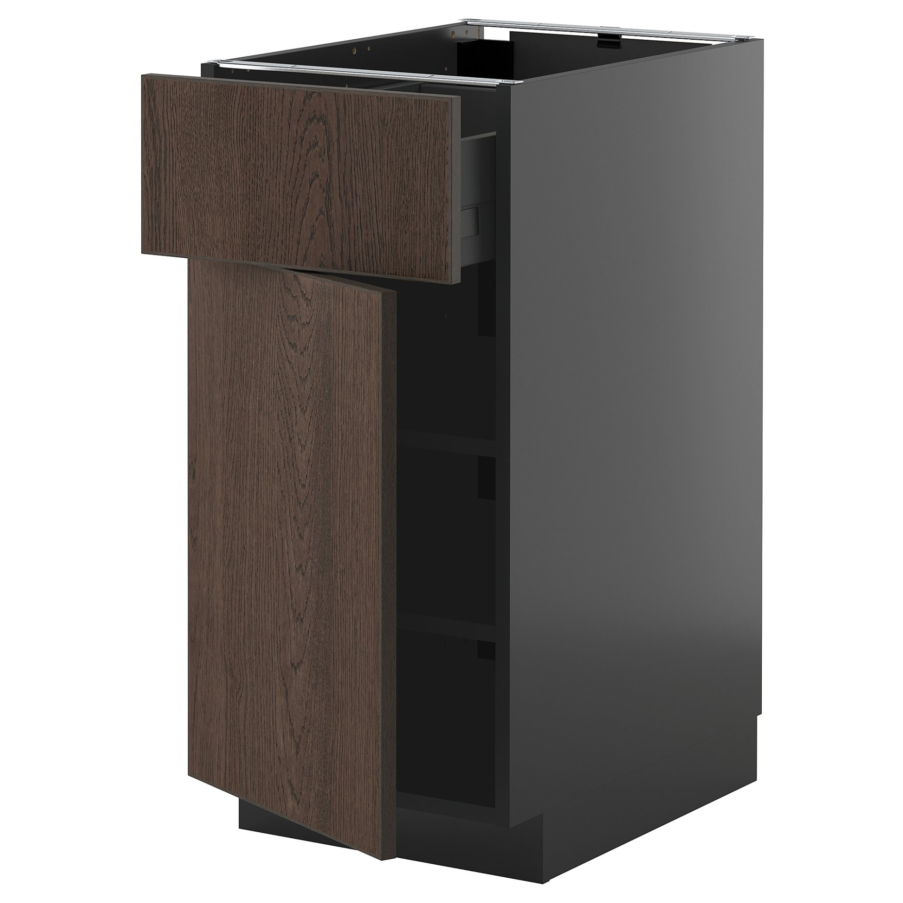 METOD/KNIVSHULT, base cabinet with drawer/door, 40x60 cm, 195.870.67
