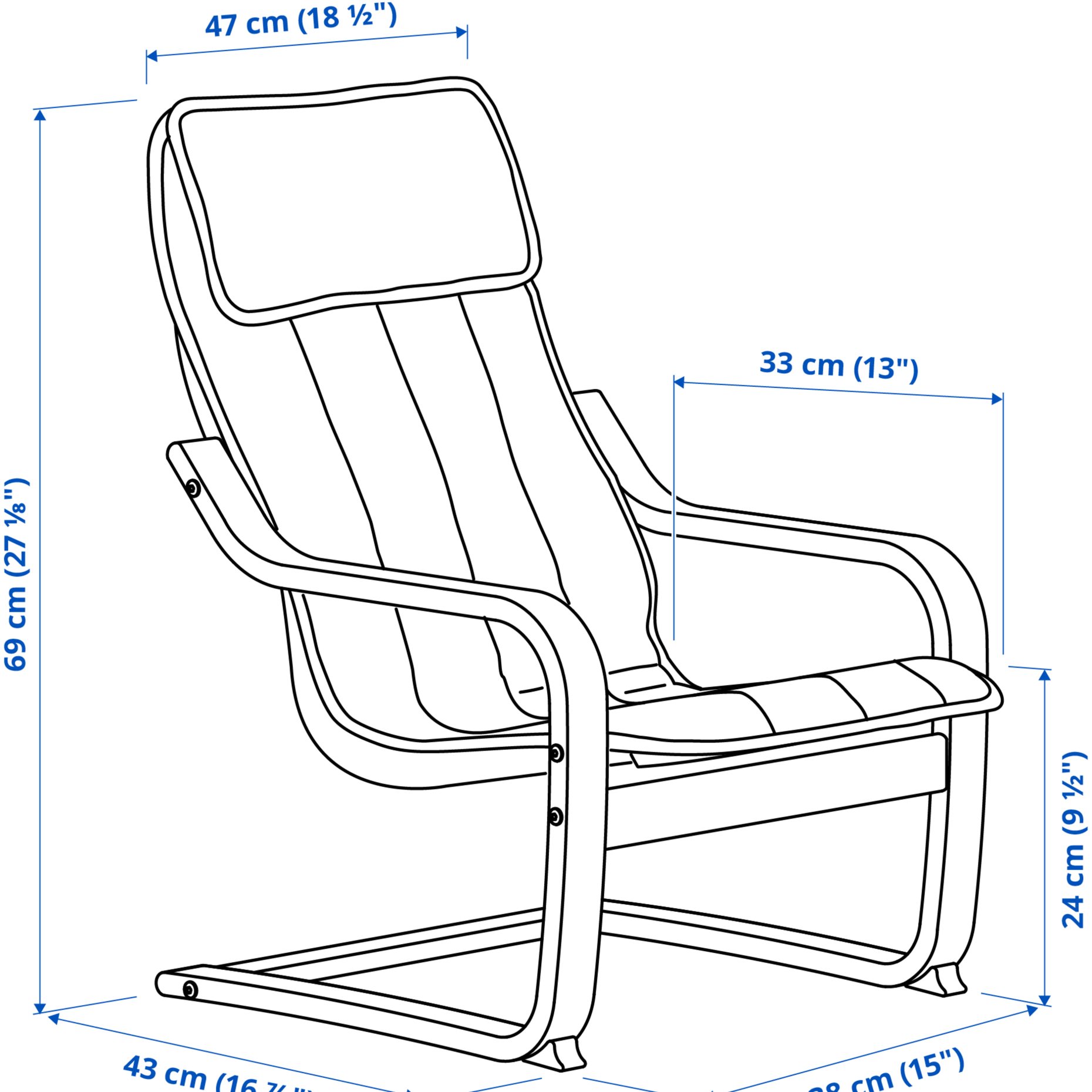 POÄNG, childrens armchair, 195.989.14