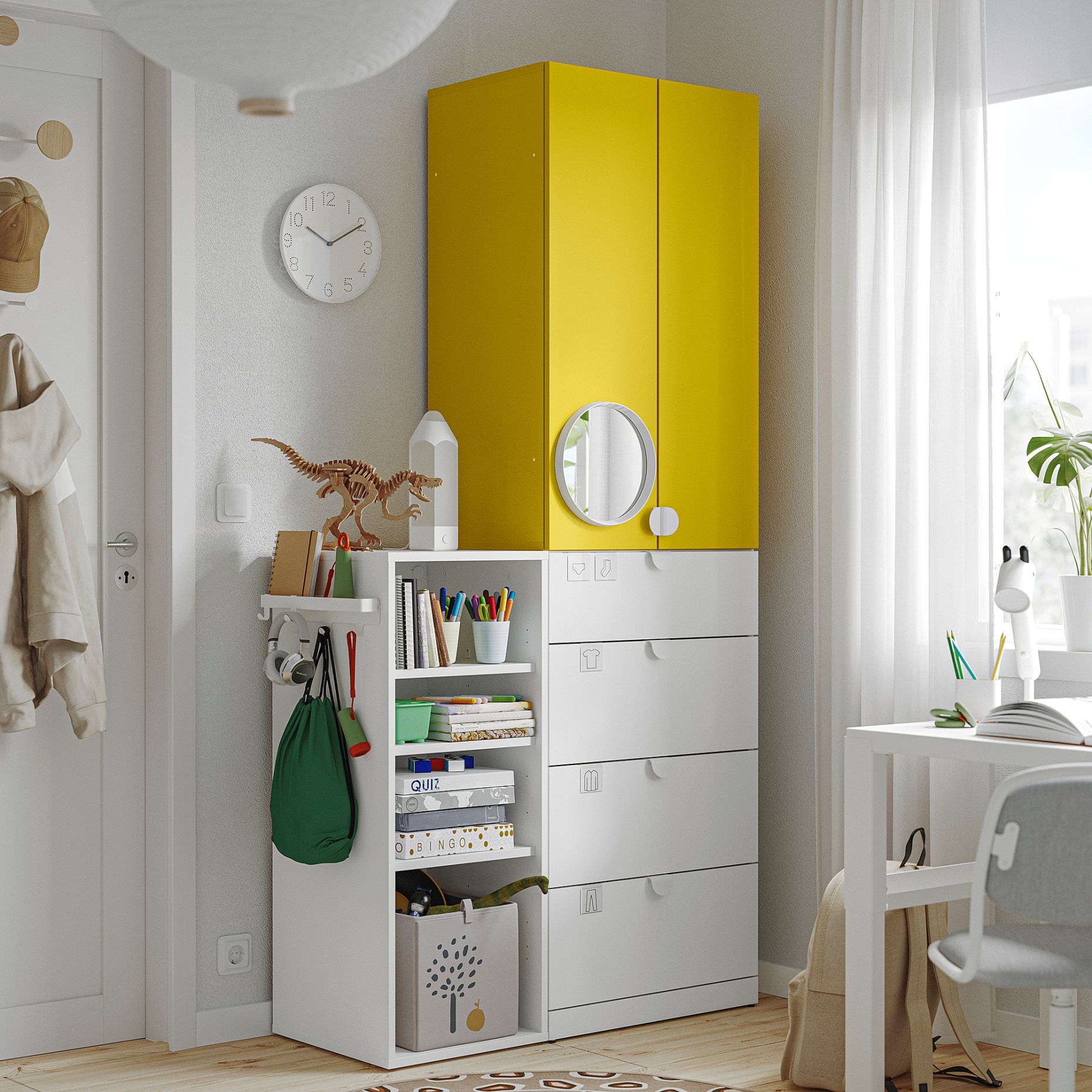 LASTARE, σύνθεση αποθήκευσης, 100x42x200 cm, 196.038.97