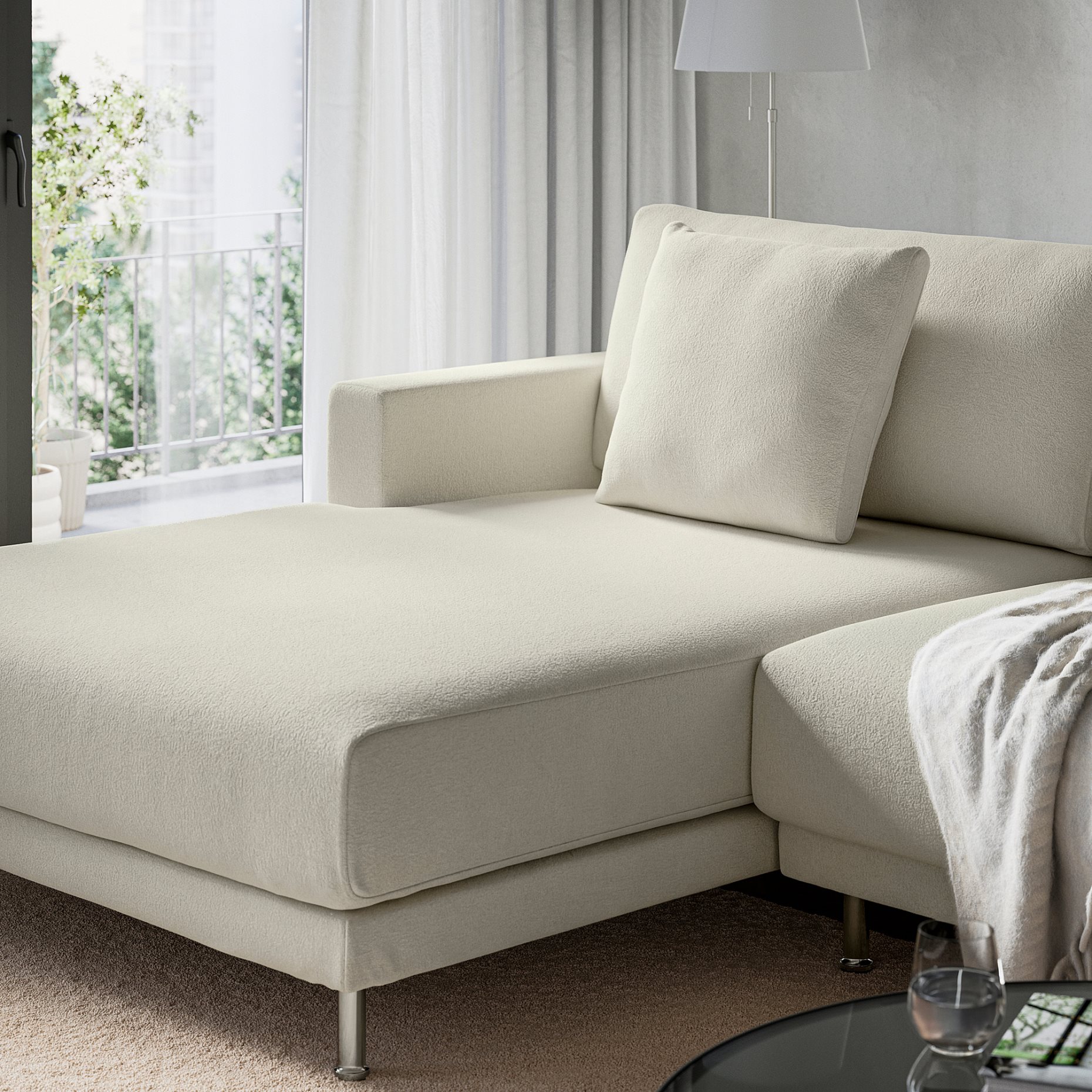 UPPÅKRA, chaise longue module with armrest left, 196.129.86